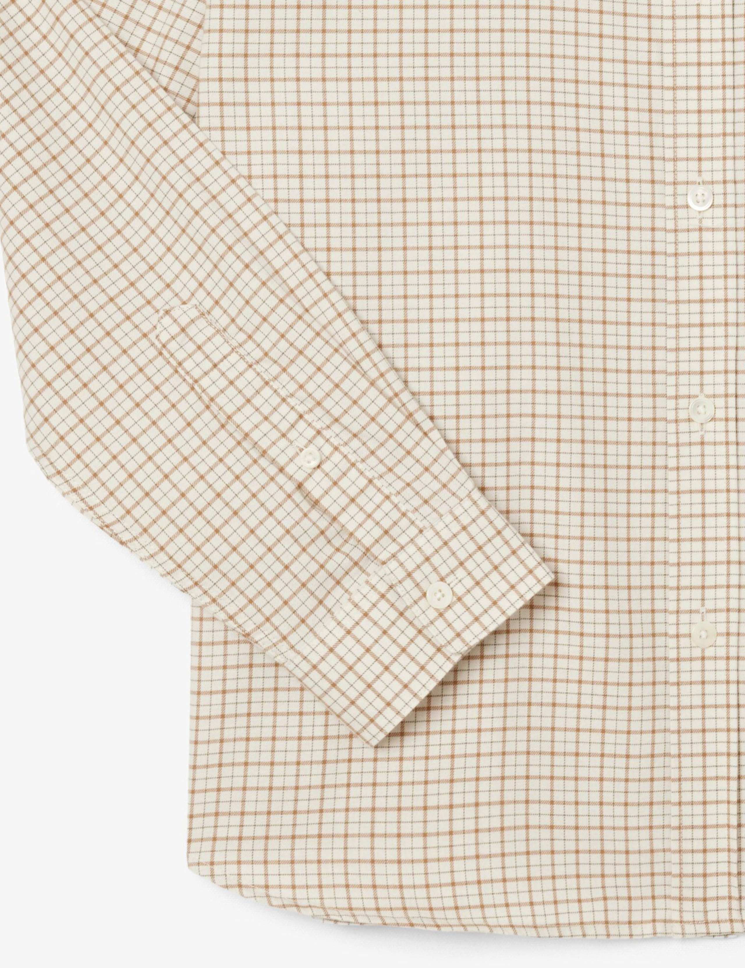 Regular Fit Pure Cotton Check Flannel Shirt 6 of 6