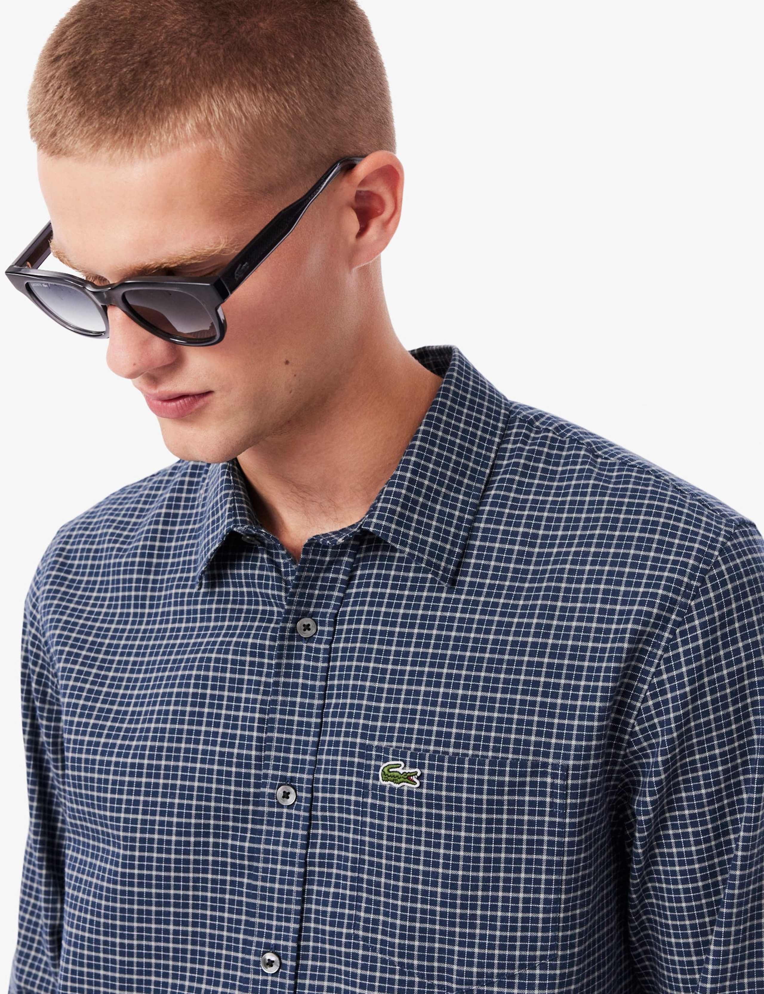 Pure Cotton Flannel Checked Shirt 3 of 4