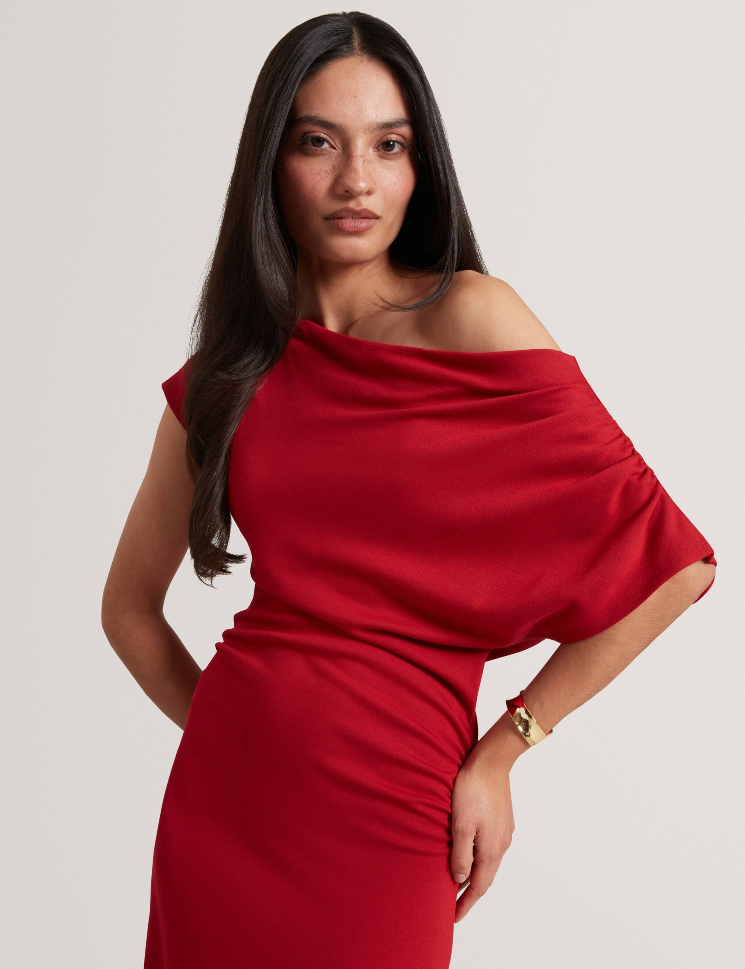 Jersey Midi Skater Dress 3 of 6