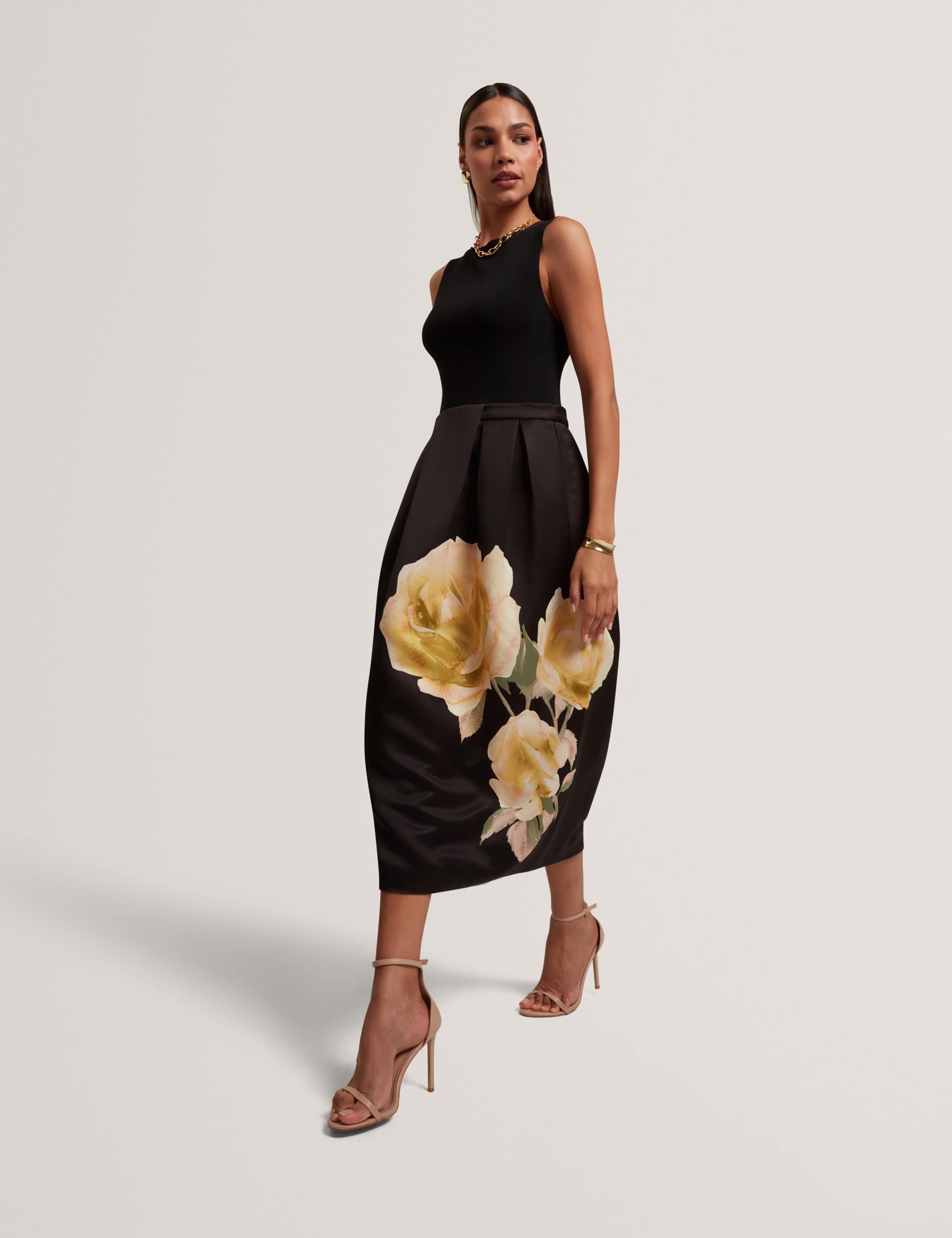 Floral Midi Mock Dress 3 of 7