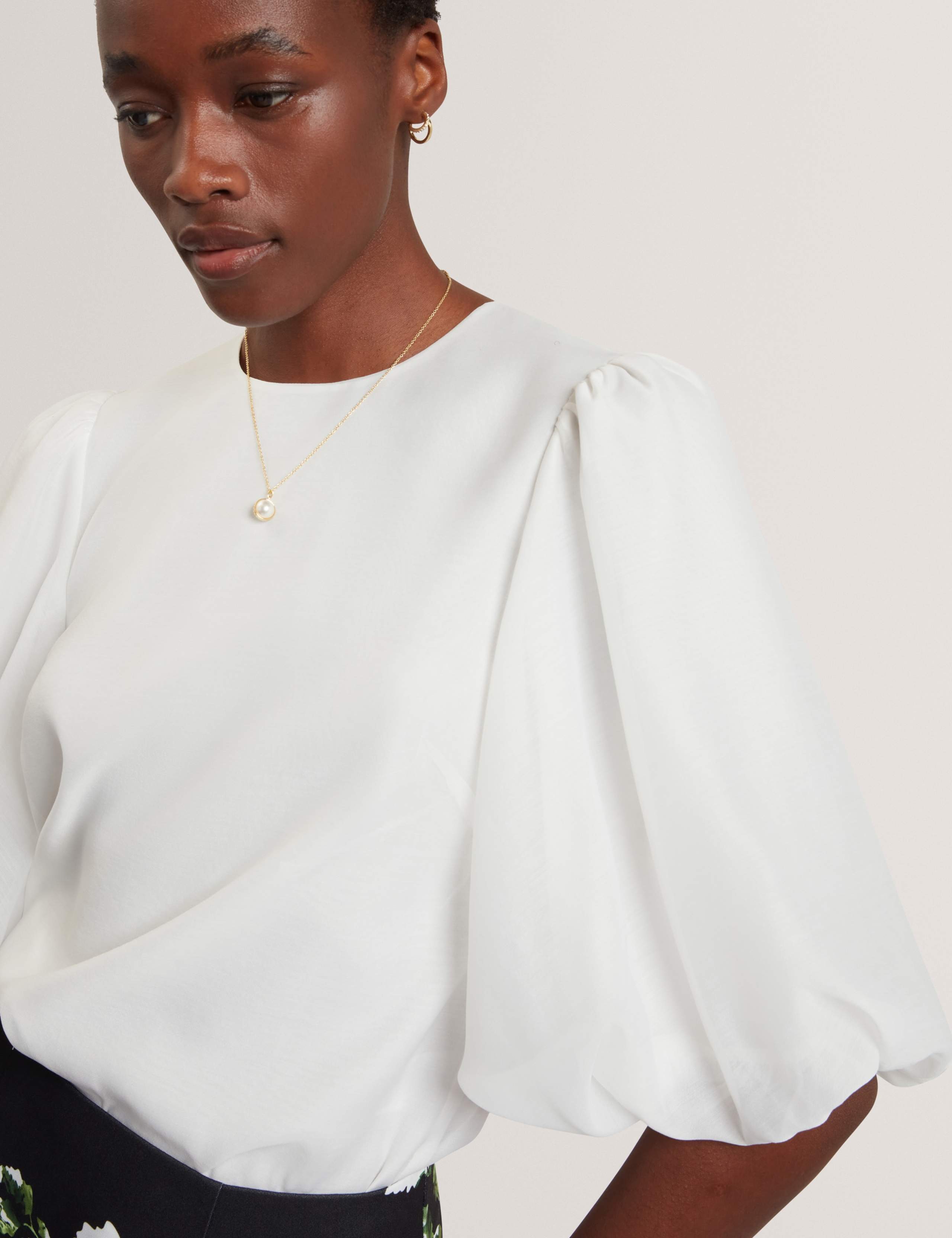 Organza Puff Sleeve Blouse 5 of 6