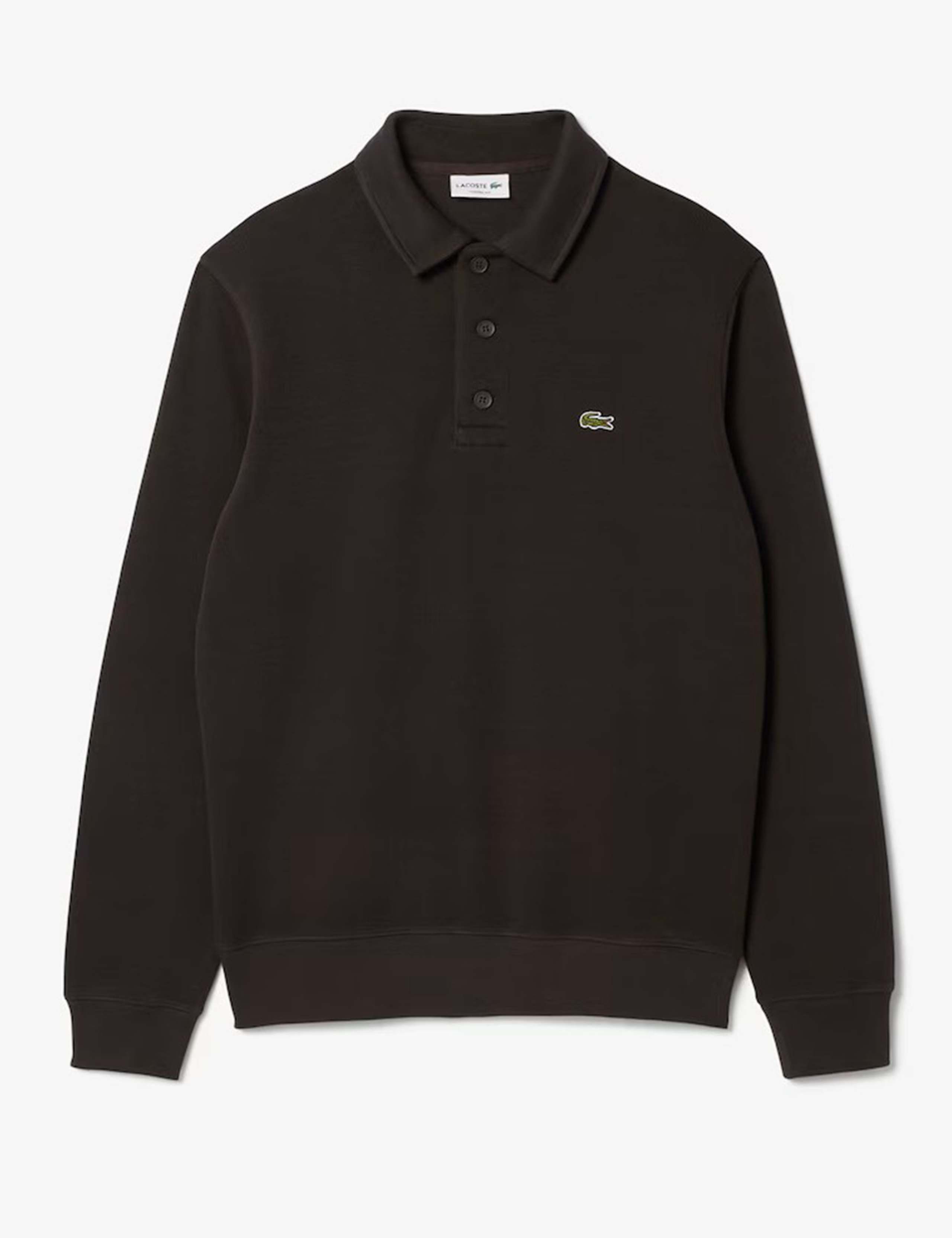 Cotton Rich Long Sleeve Polo Sweatshirt 2 of 4