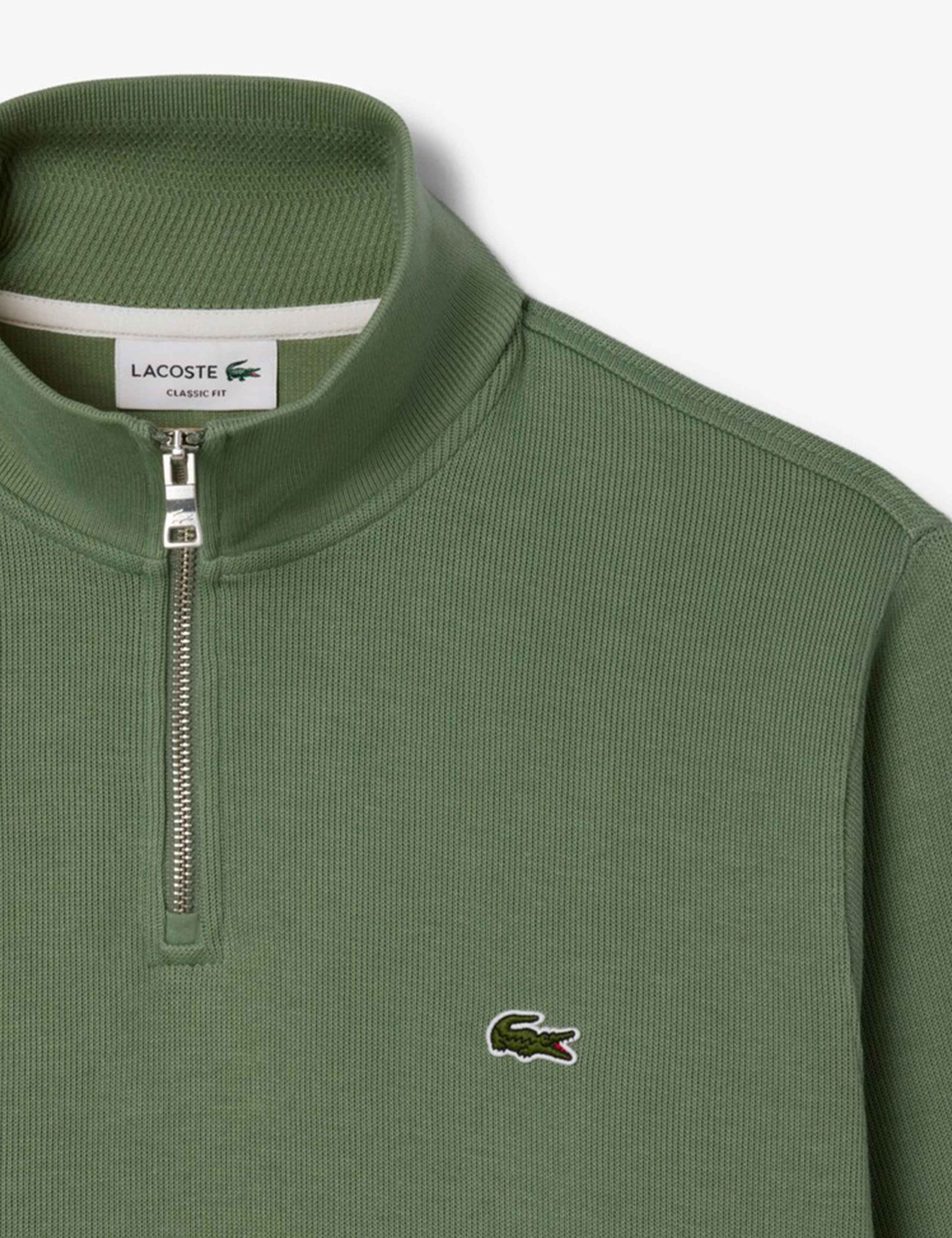 Pure Cotton Funnel Neck Half Zip Sweatshirt 4 of 5