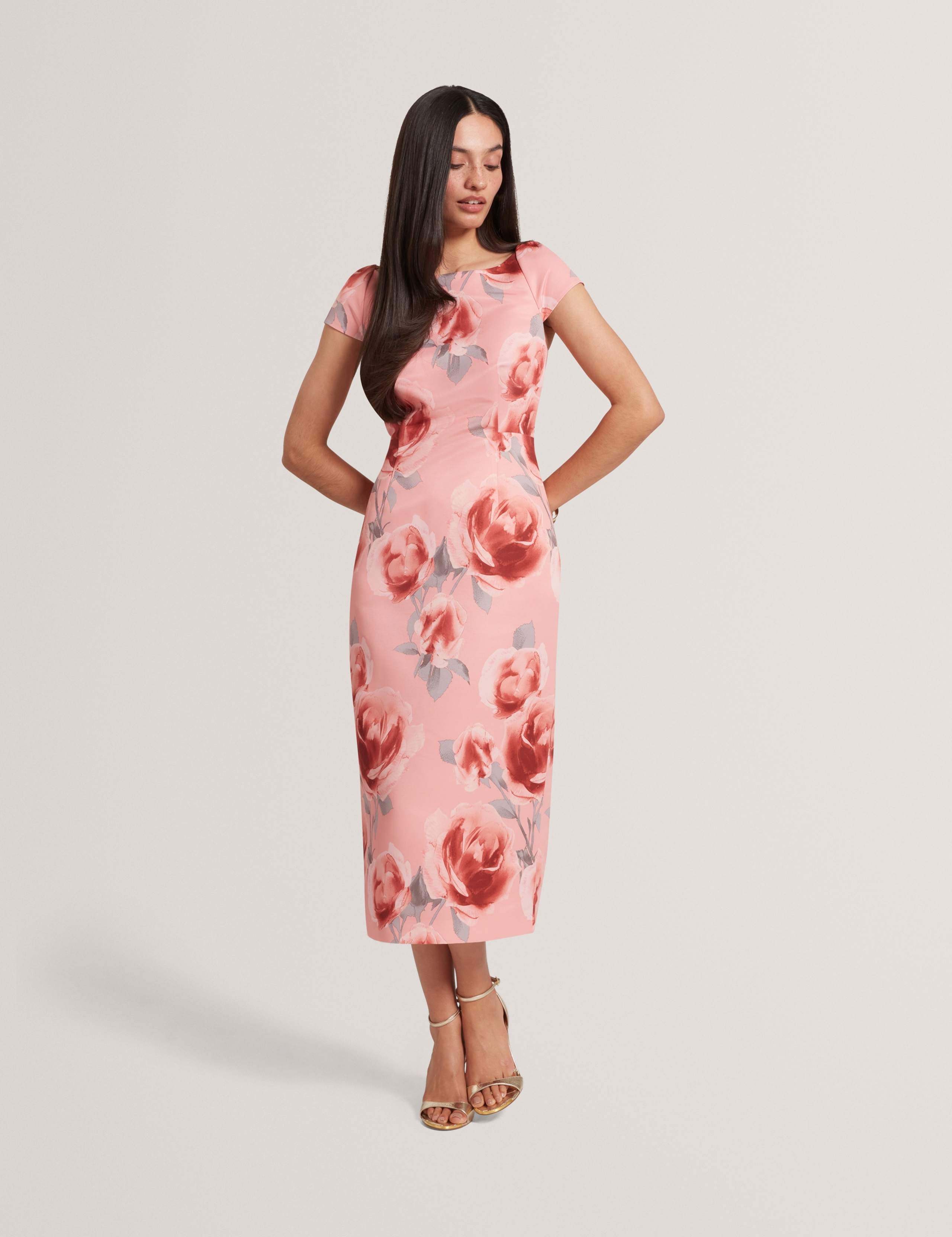 Floral Midi Column Dress 1 of 6