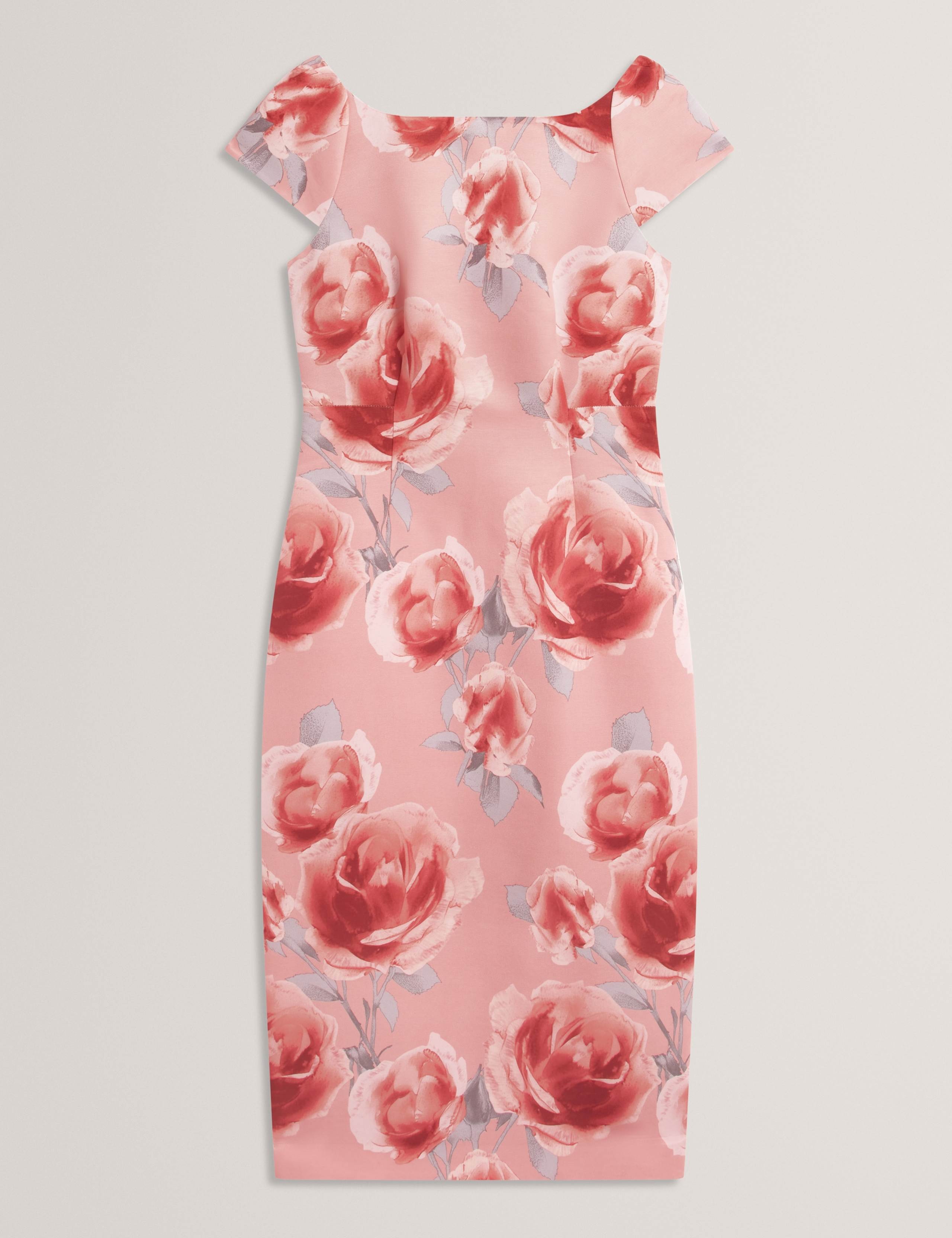 Floral Midi Column Dress 2 of 6