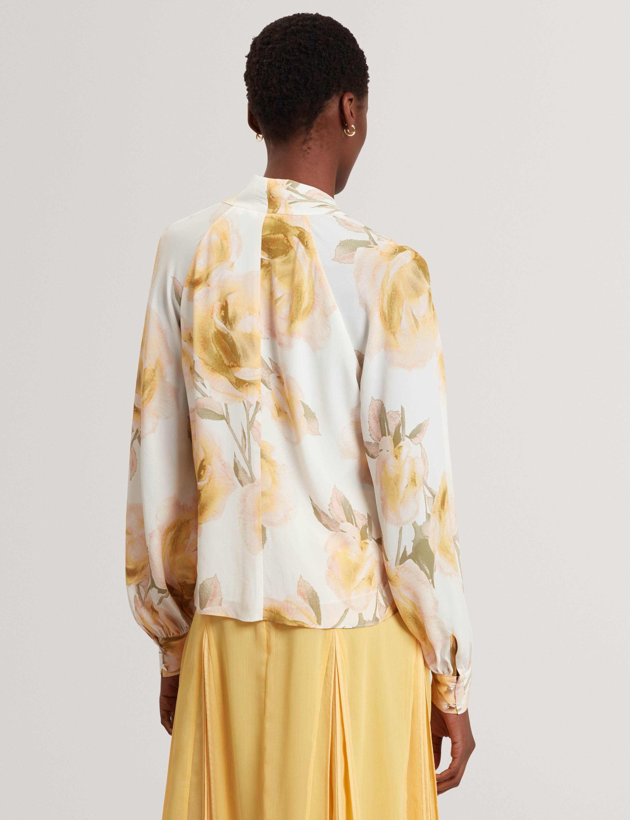 Floral Tie Neck Blouse 4 of 6