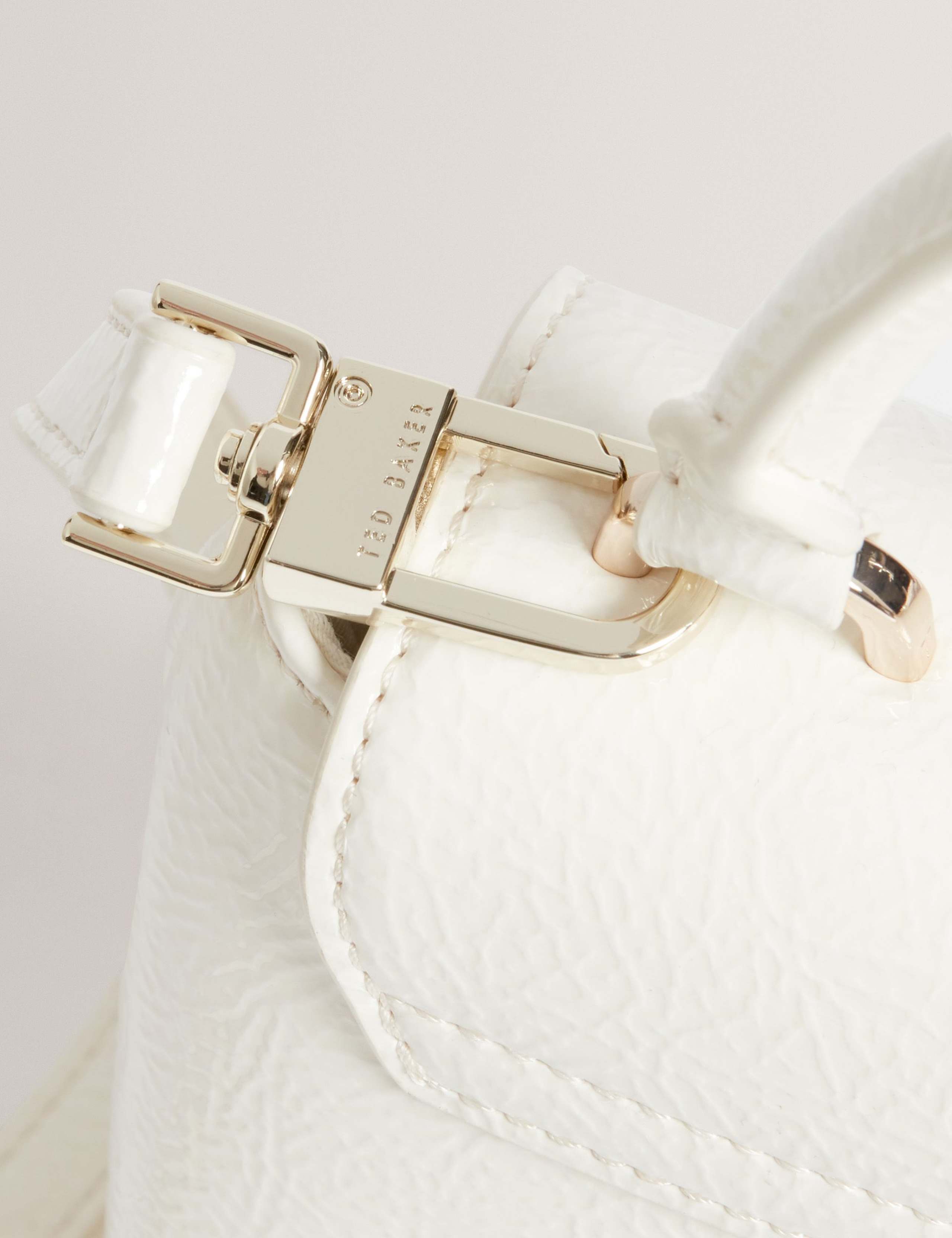 Faux Leather Patent Rose Mini Grab Bag 2 of 4