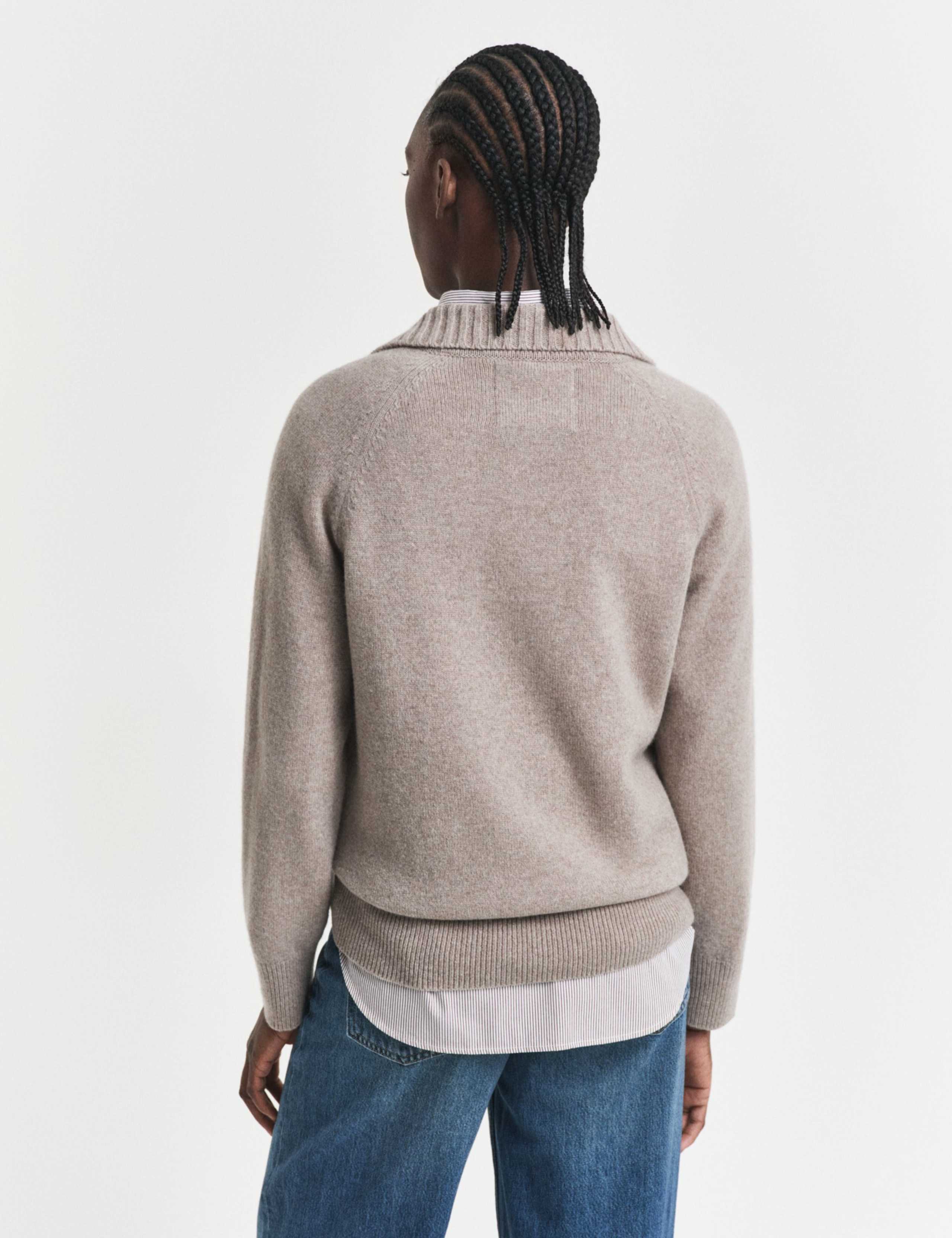 Wool Rich Rugby Jumper with Cashmere 3 of 5