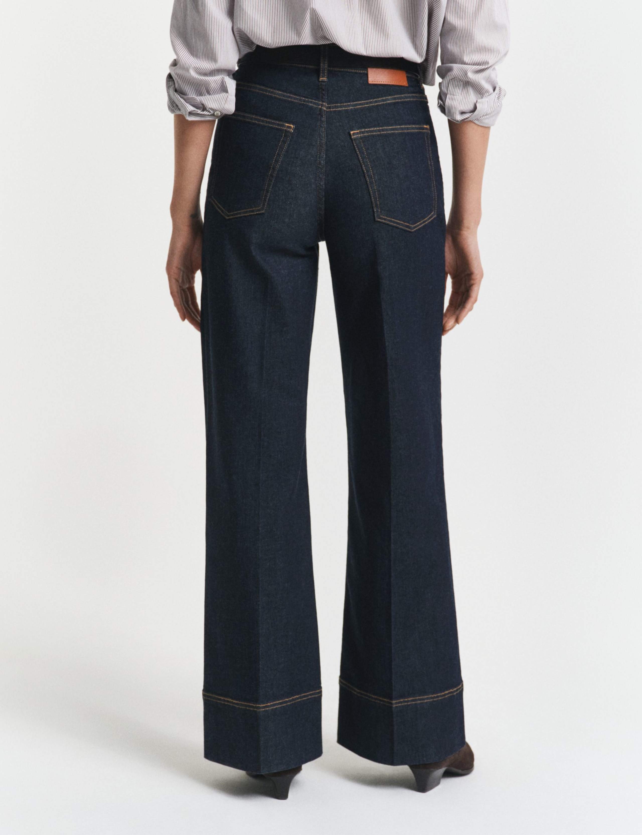 Mid Rise Wide Leg Jeans 2 of 6