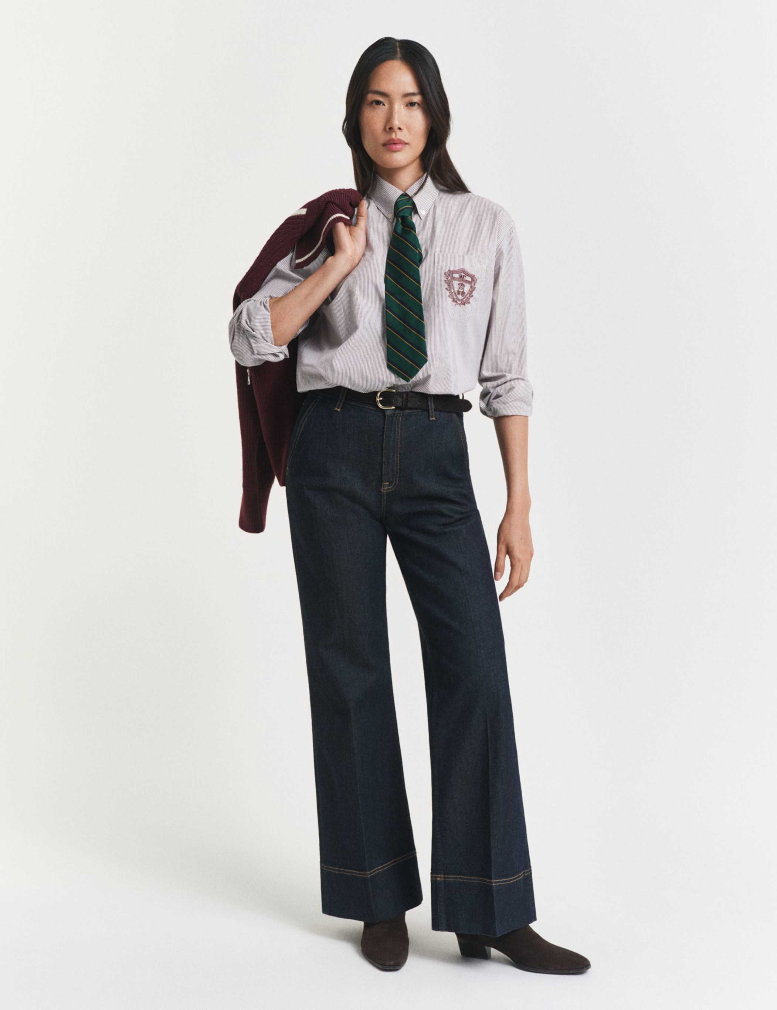 Mid Rise Wide Leg Jeans 3 of 6