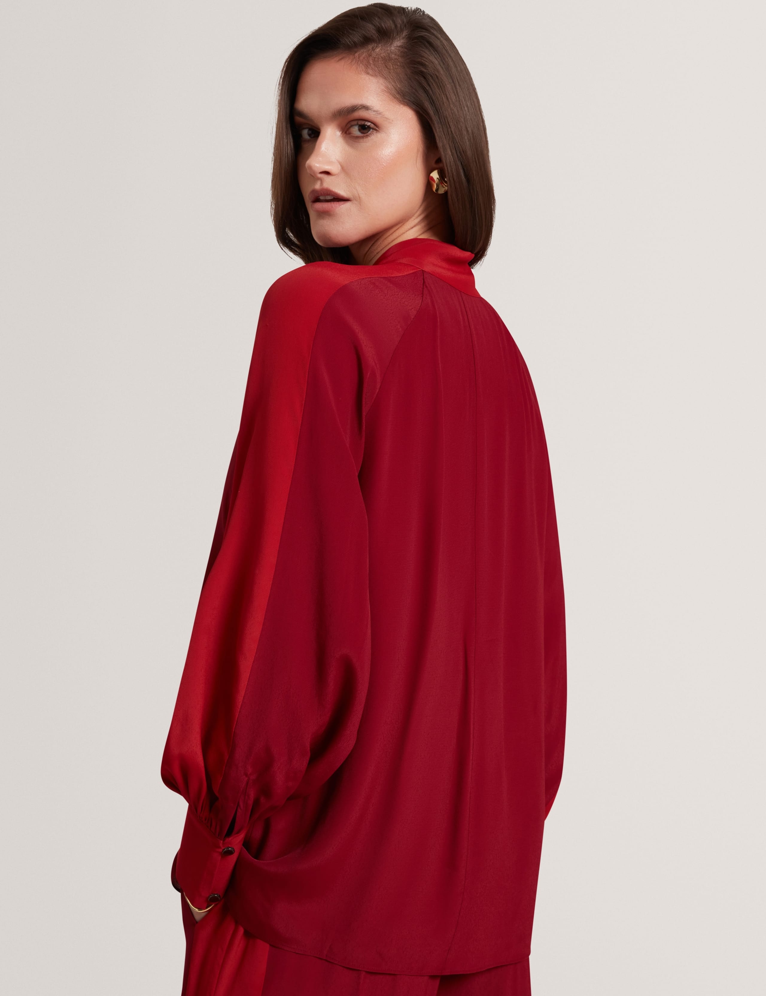 Tie V-Neck Blouse 4 of 6