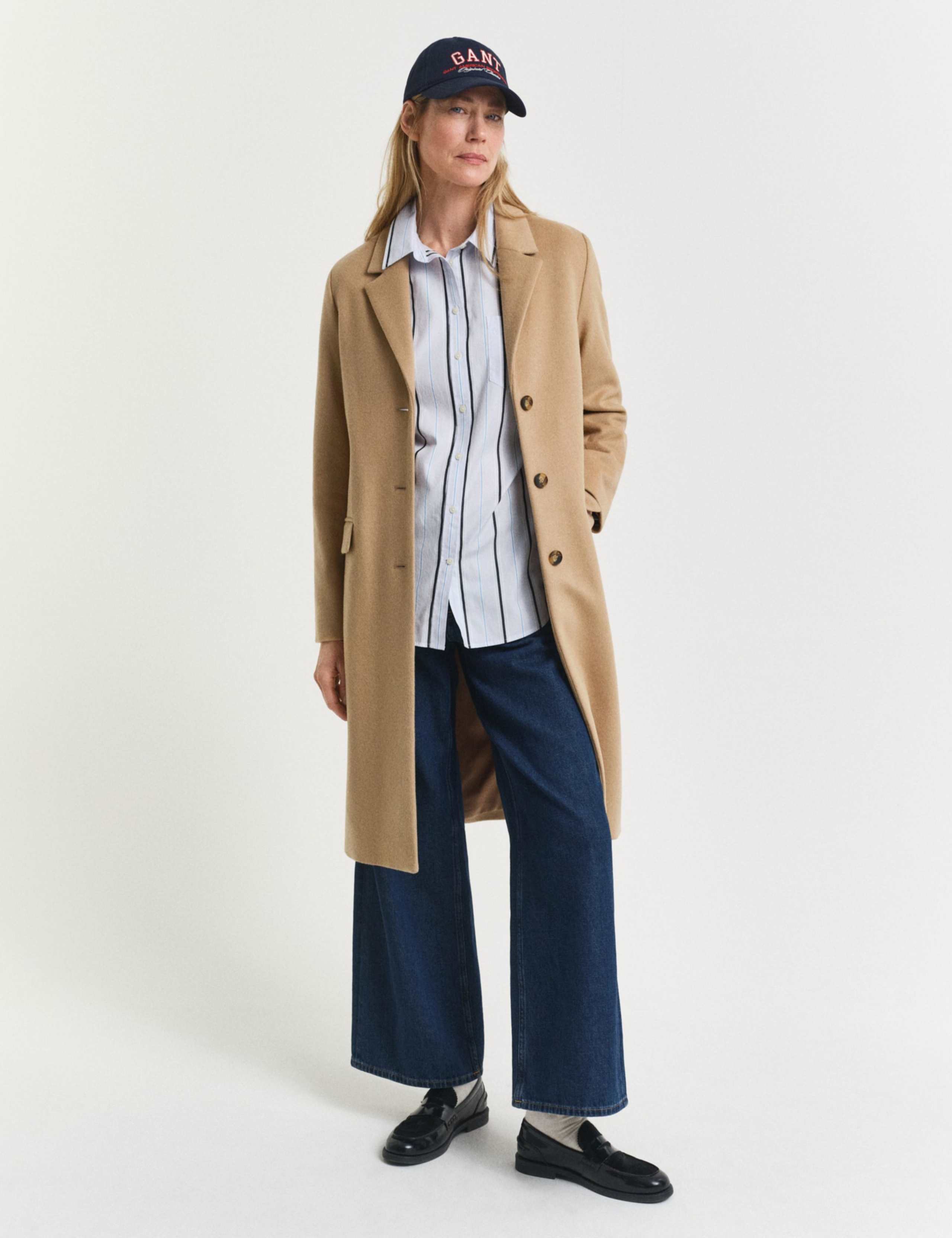 Wool Rich Tailored Coat with Cashmere 2 of 5