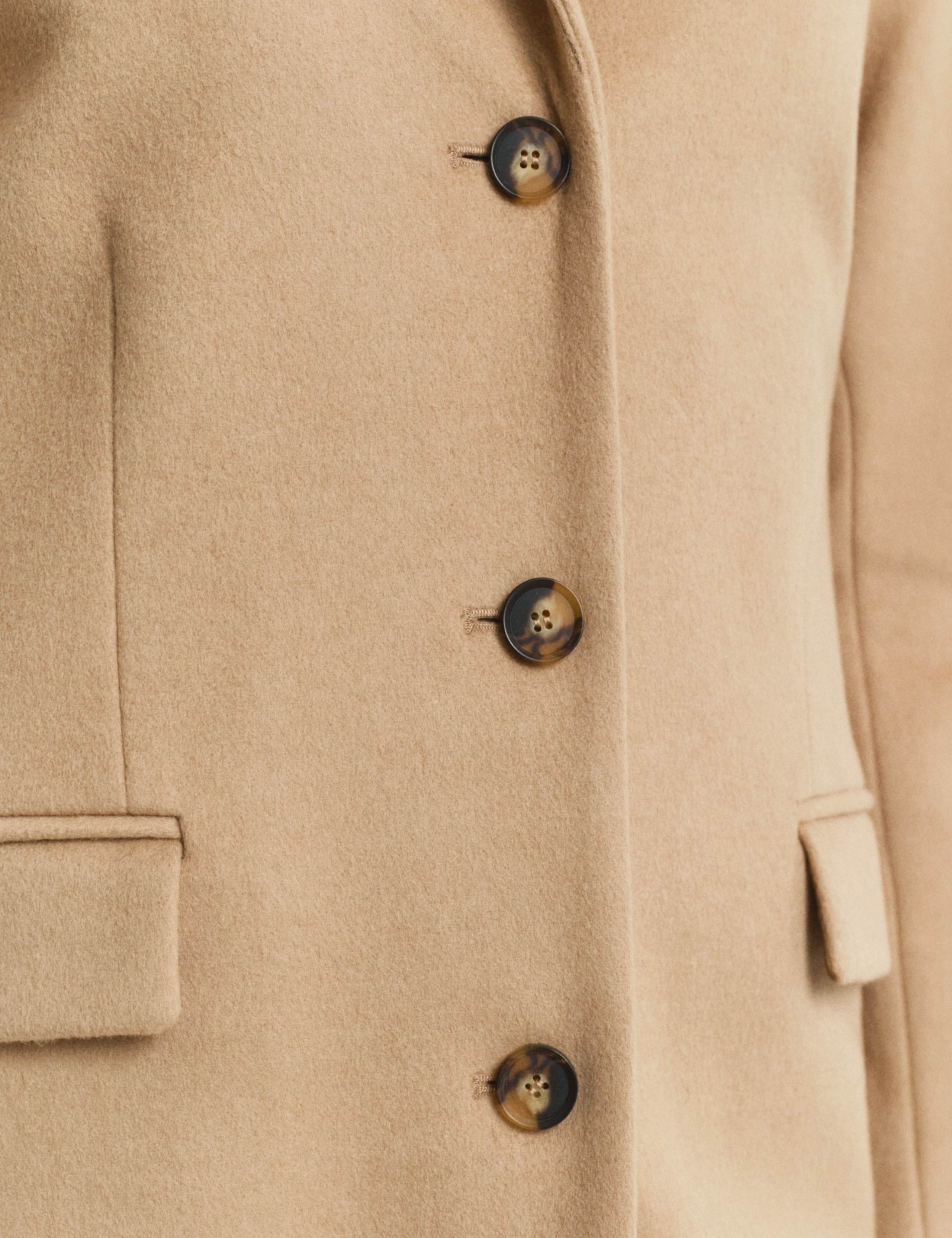 Wool Rich Tailored Coat with Cashmere 5 of 5