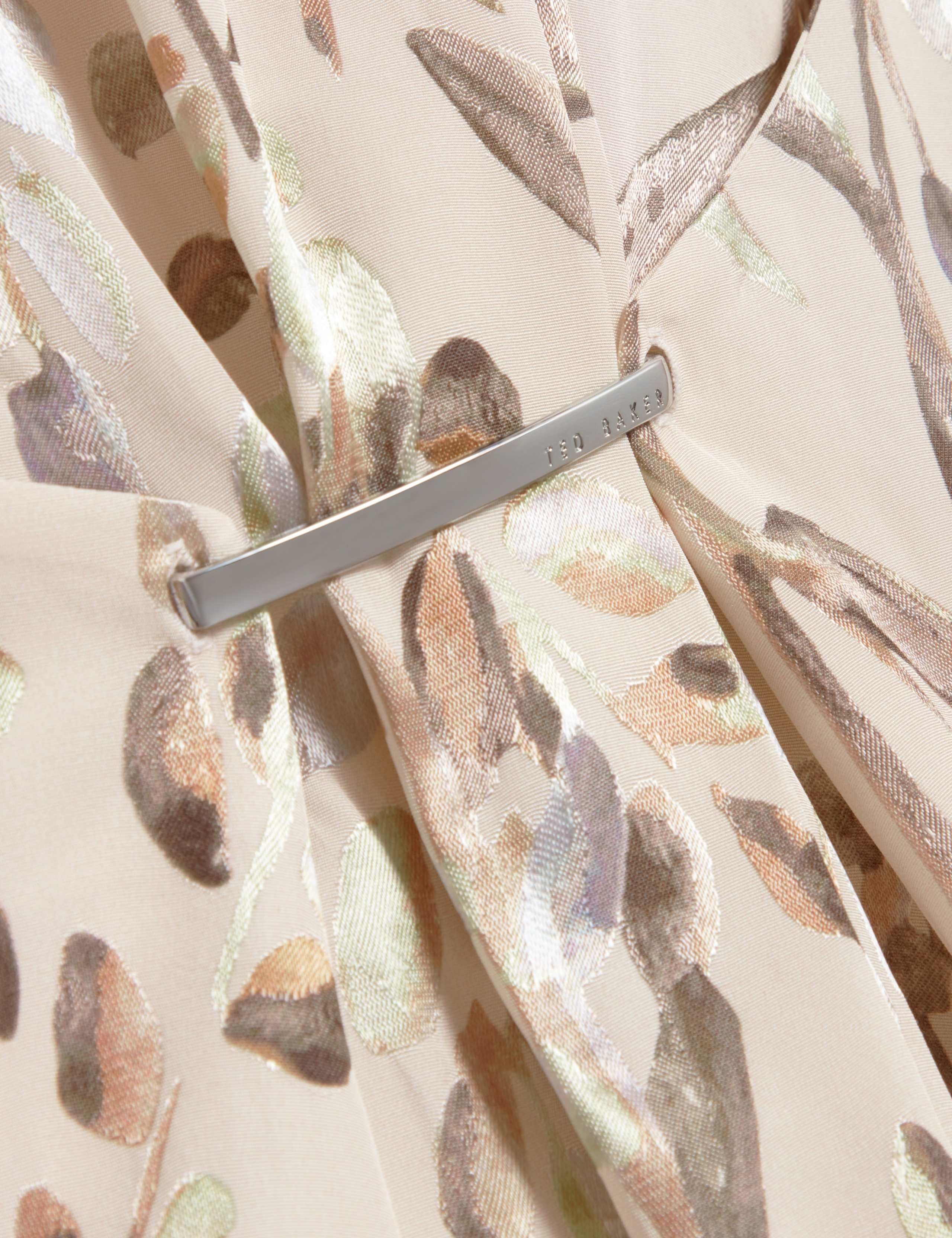 Jacquard Crew Neck Bar Detail Top 6 of 6