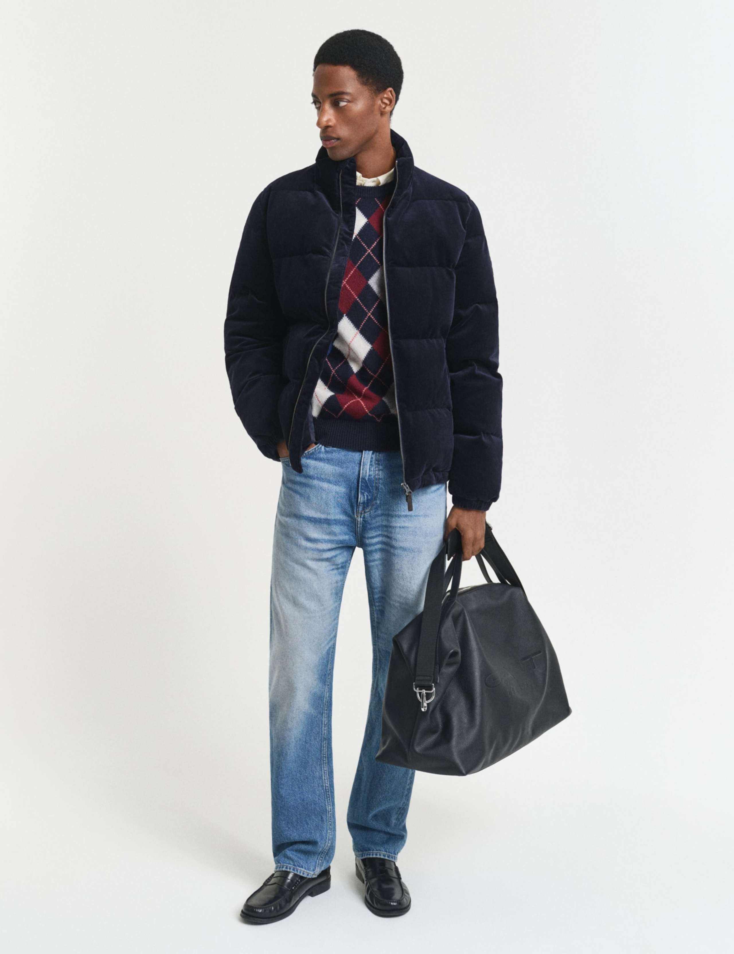 Wool Rich Argyle Crew Neck Jumper 2 of 5