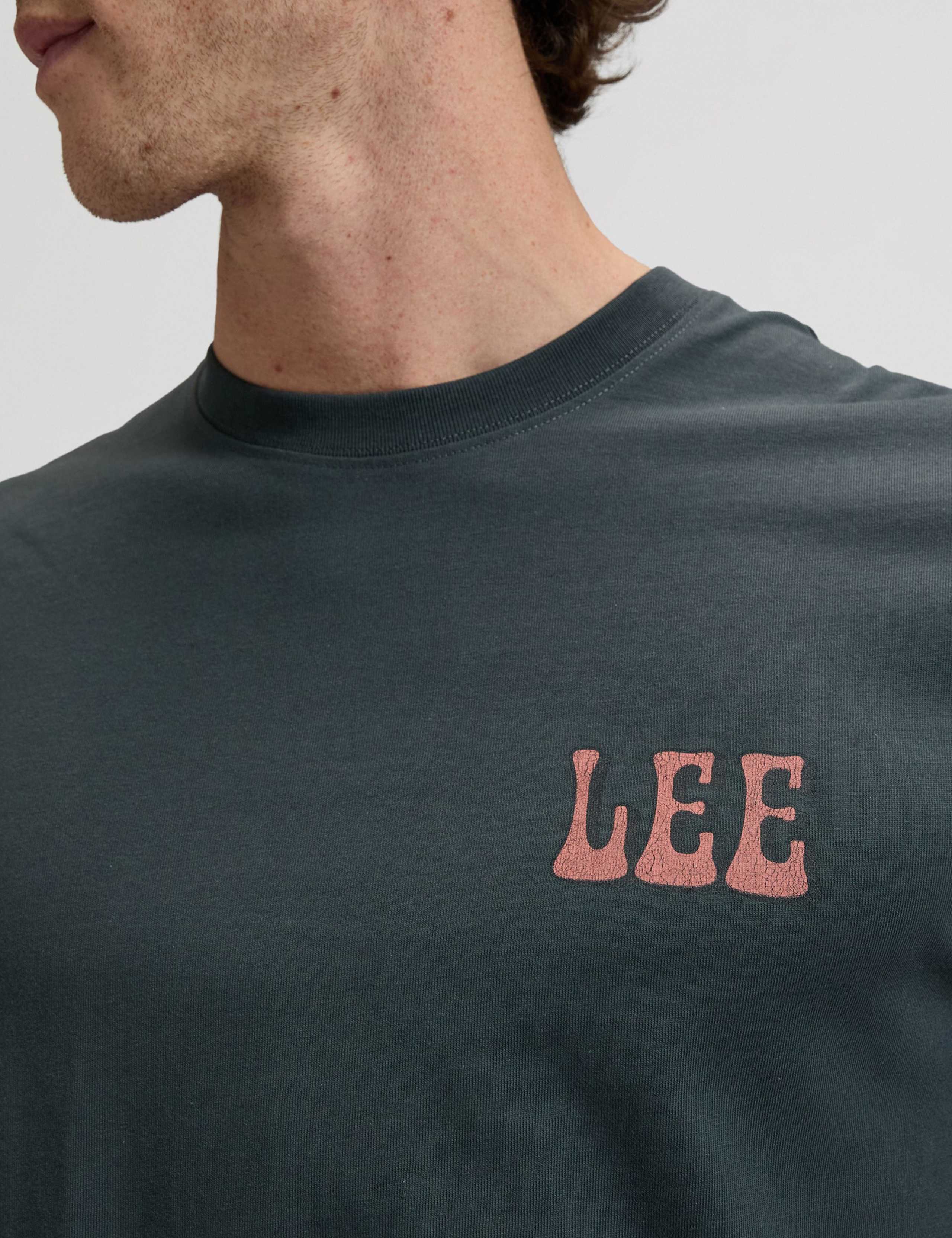 Pure Cotton Vinyl Graphic Crew Neck T-Shirt 6 of 7