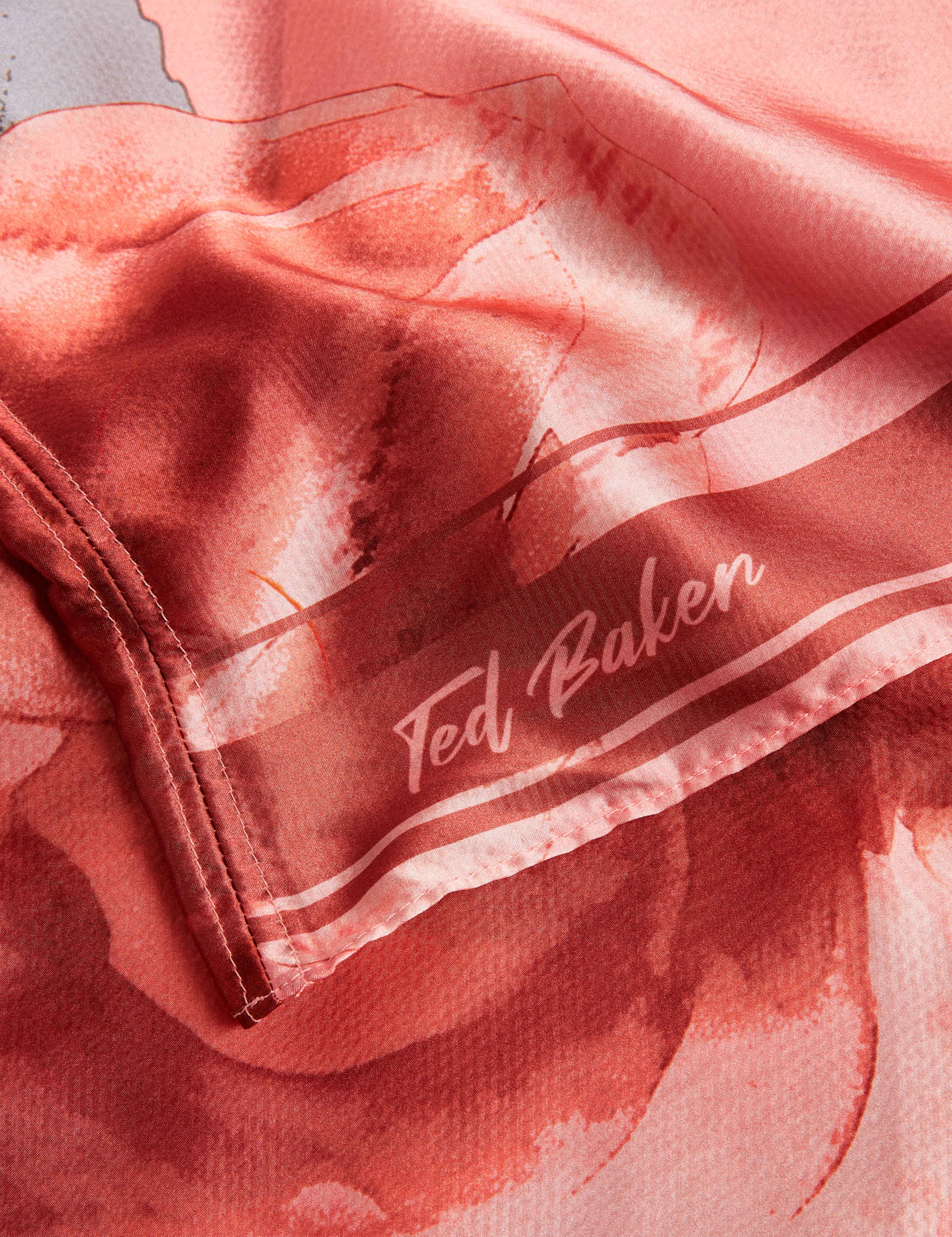 Pure Silk Printed Scarf Cover Up Cape 4 of 4