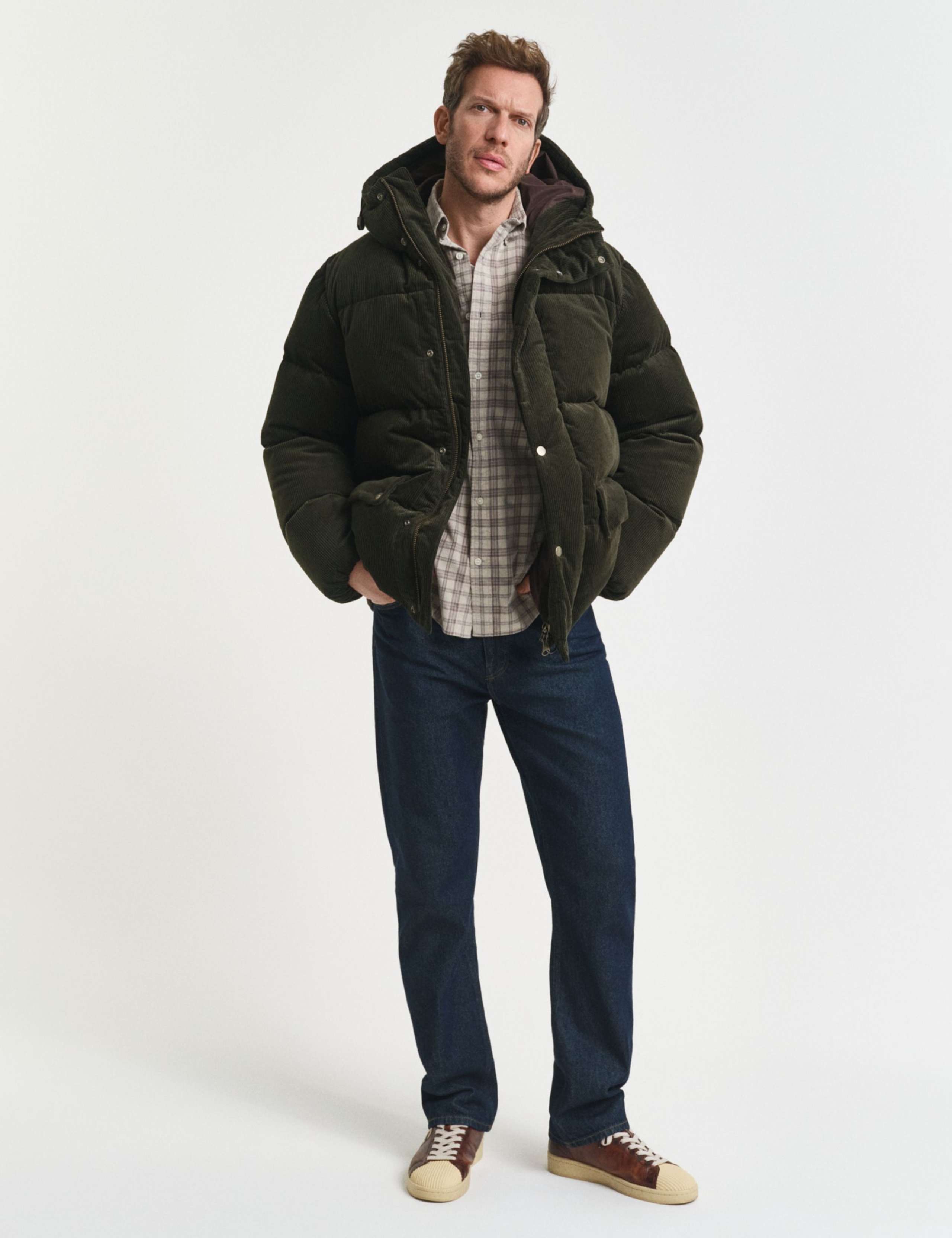 Regular Fit Corduroy Check Shirt 2 of 5