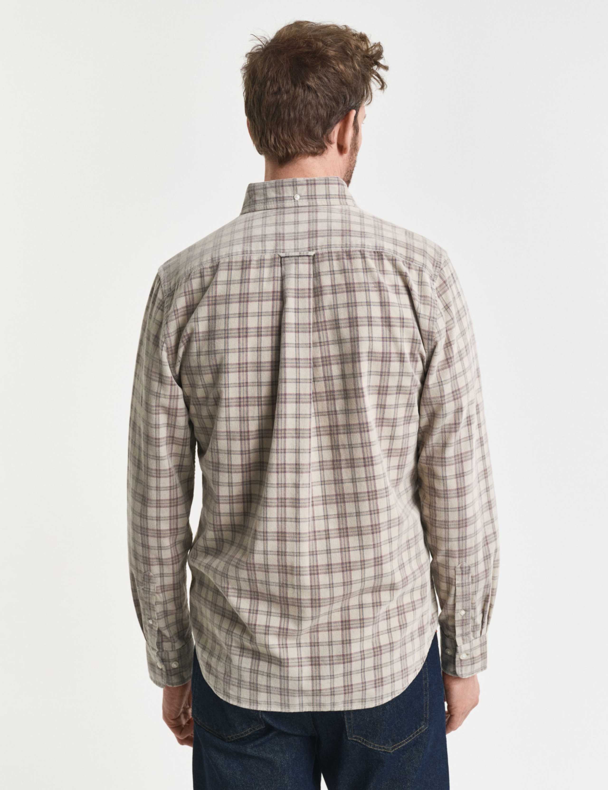 Regular Fit Corduroy Check Shirt 4 of 5