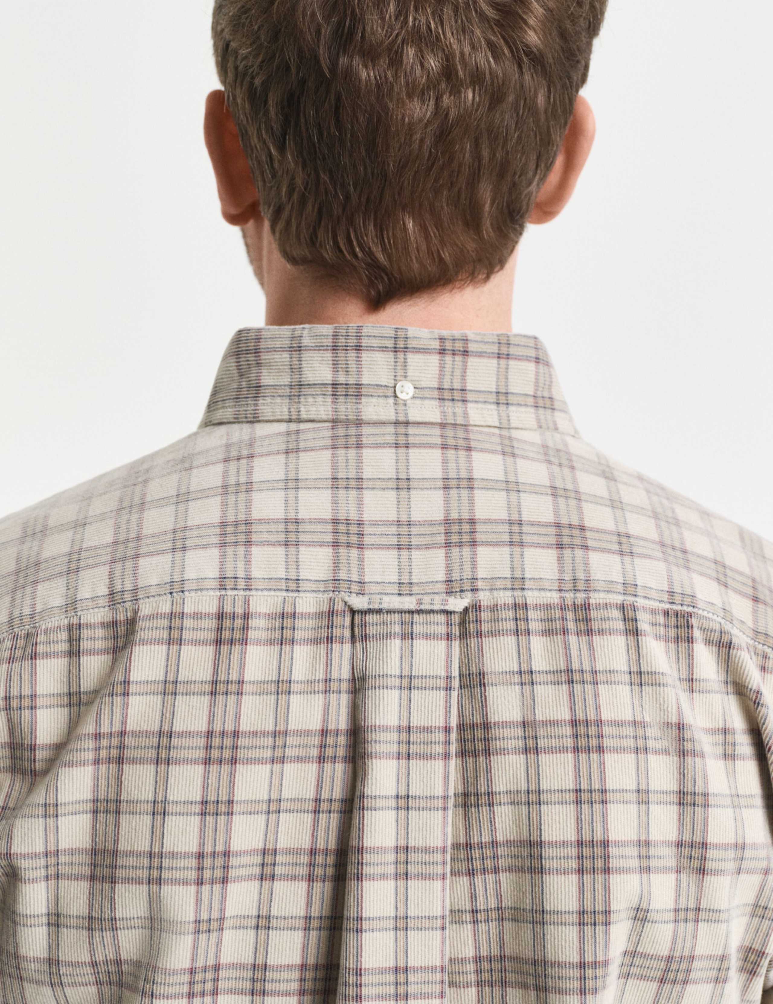 Regular Fit Corduroy Check Shirt 5 of 5