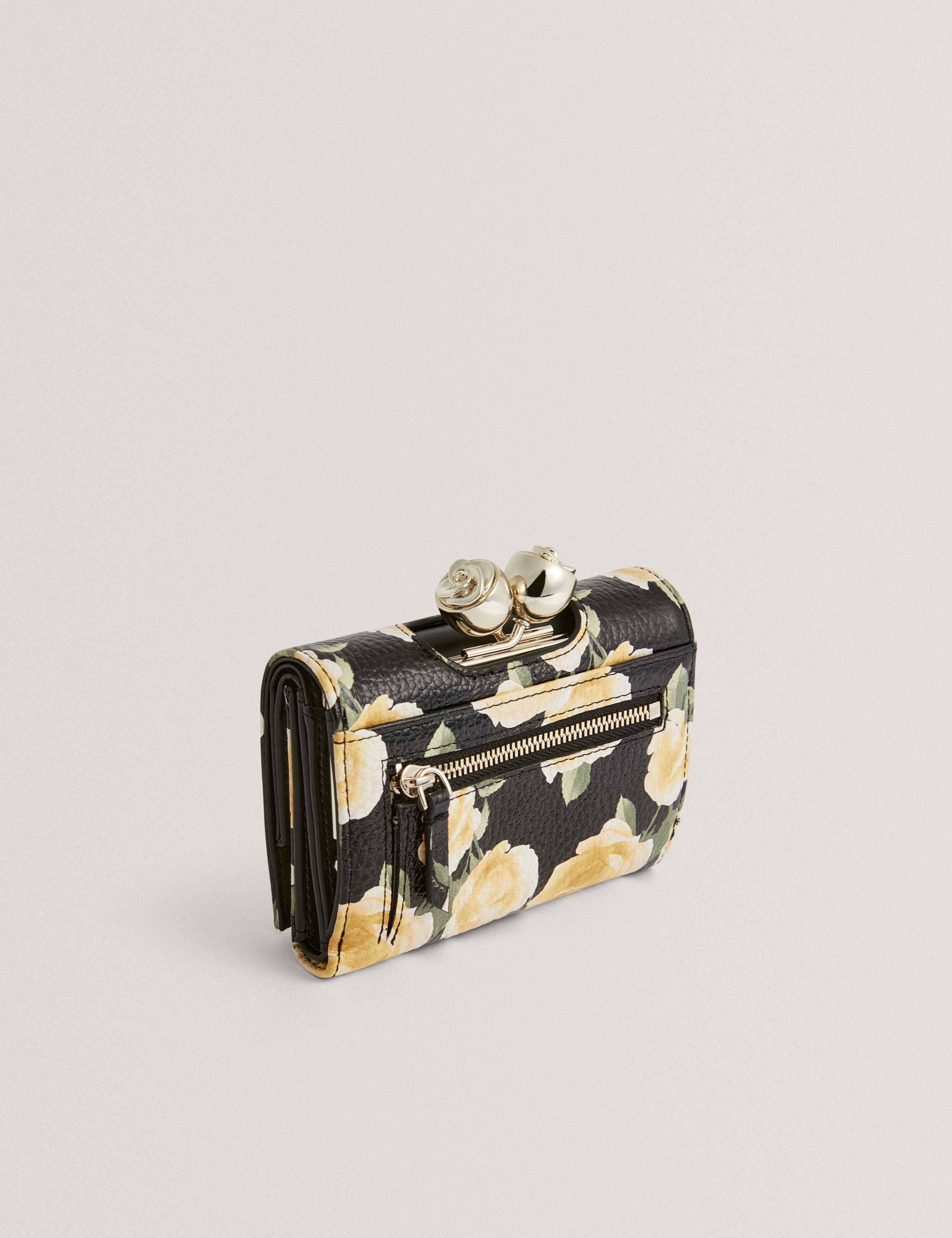 Leather Floral Bobble Clasp Purse 3 of 4