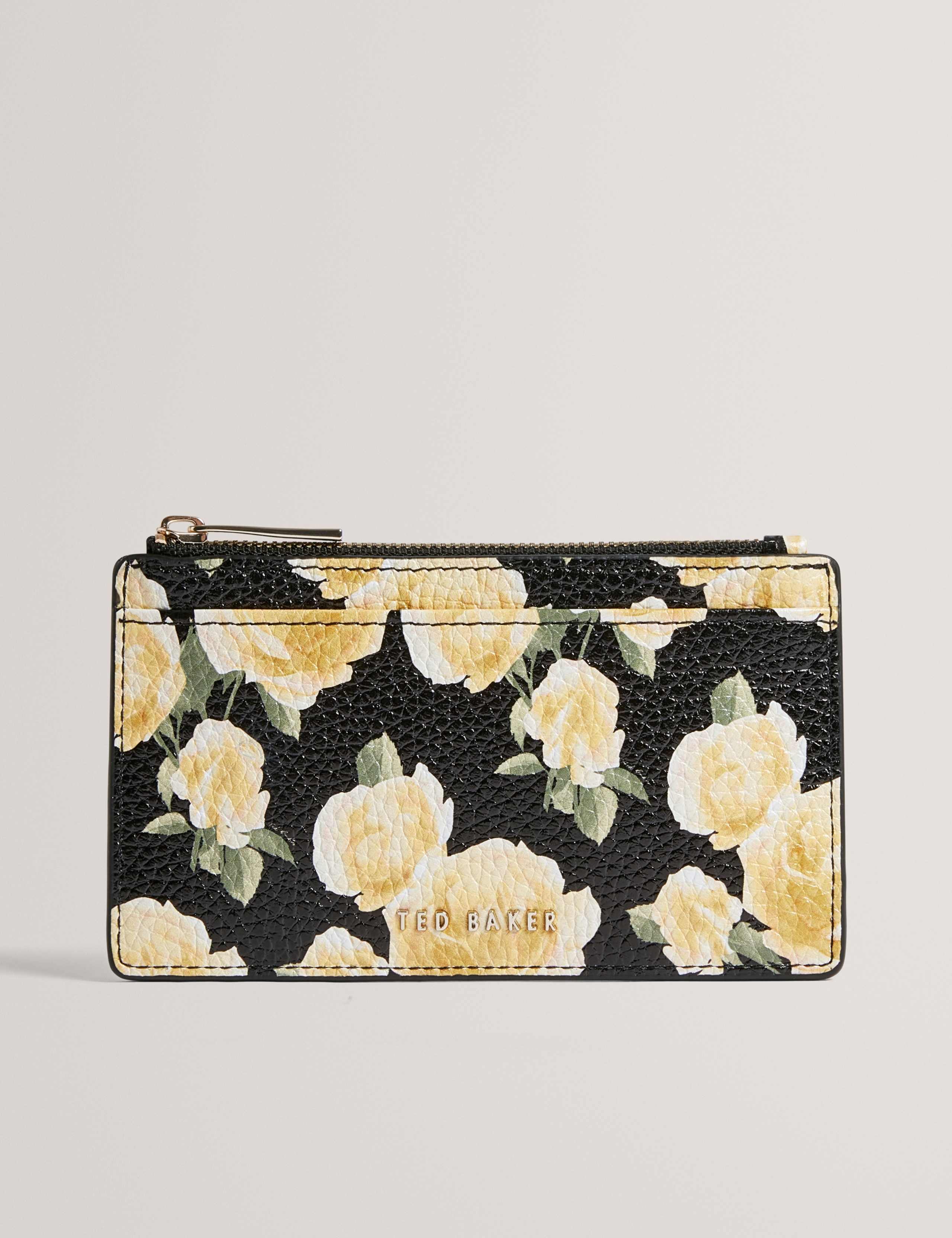 Leather Floral Card Holder 1 of 4