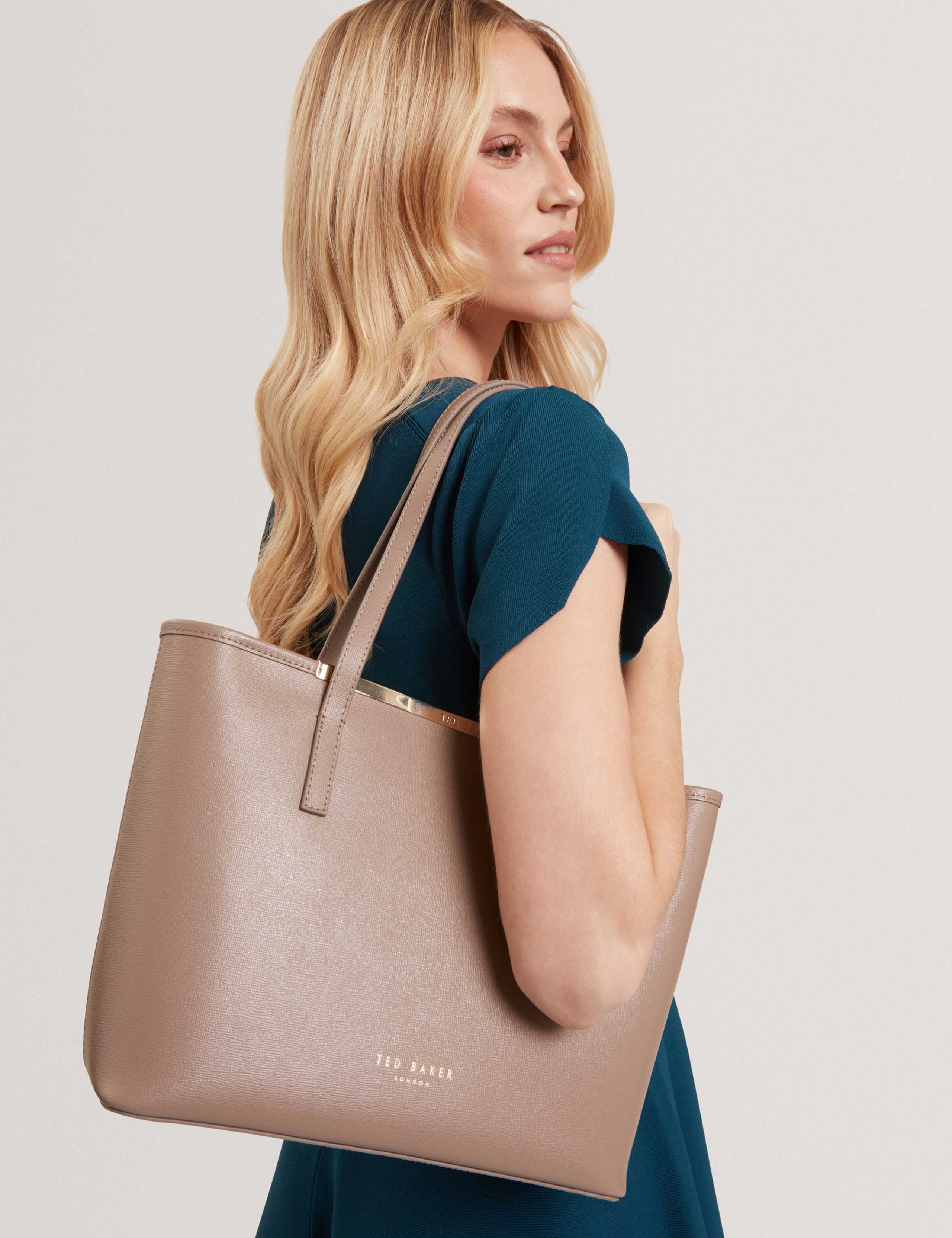 Leather Shoulder Shopper 2 of 5