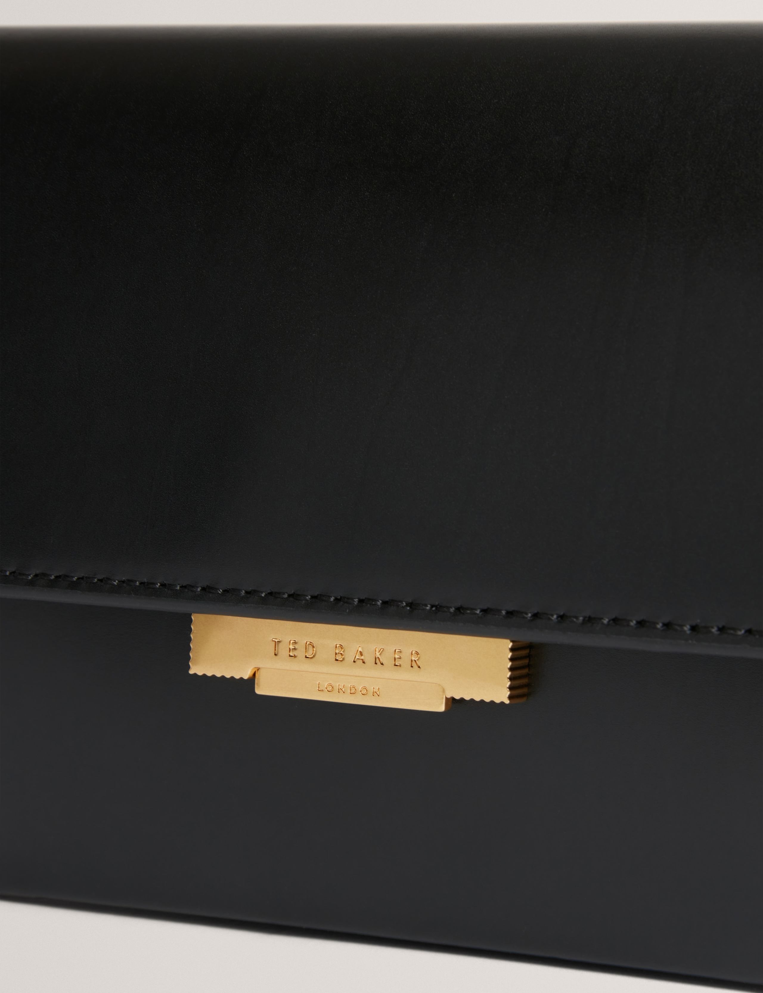 Leather Lock Detail Cross Body Bag 5 of 5