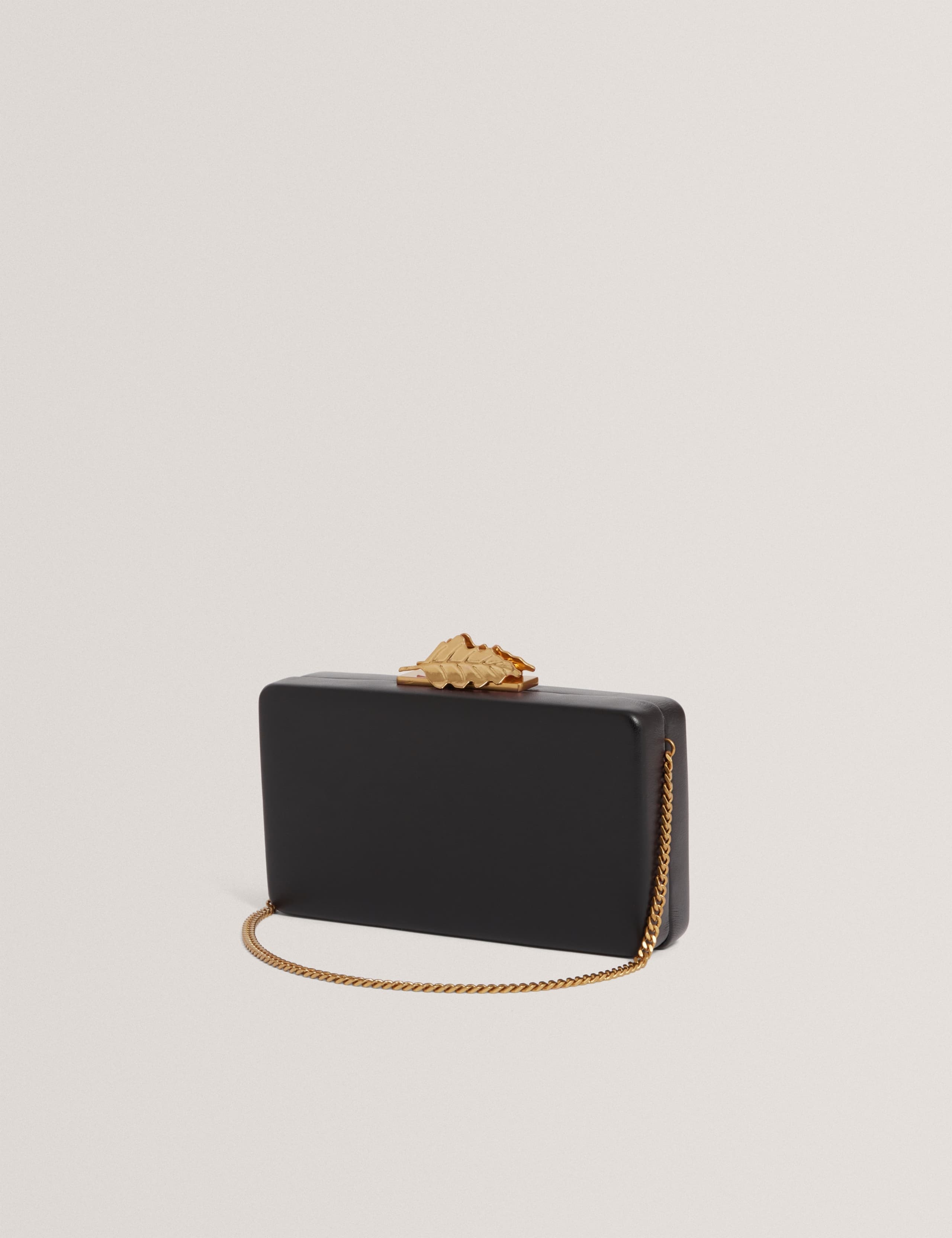 Leaf Detail Chain Strap Clutch Bag 5 of 5