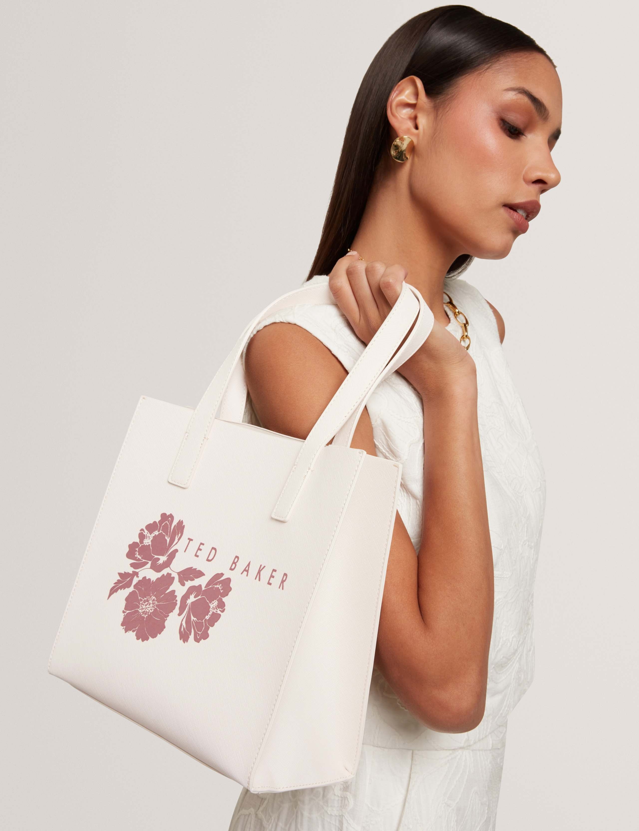 Floral Graphic Structured Tote Bag 2 of 5