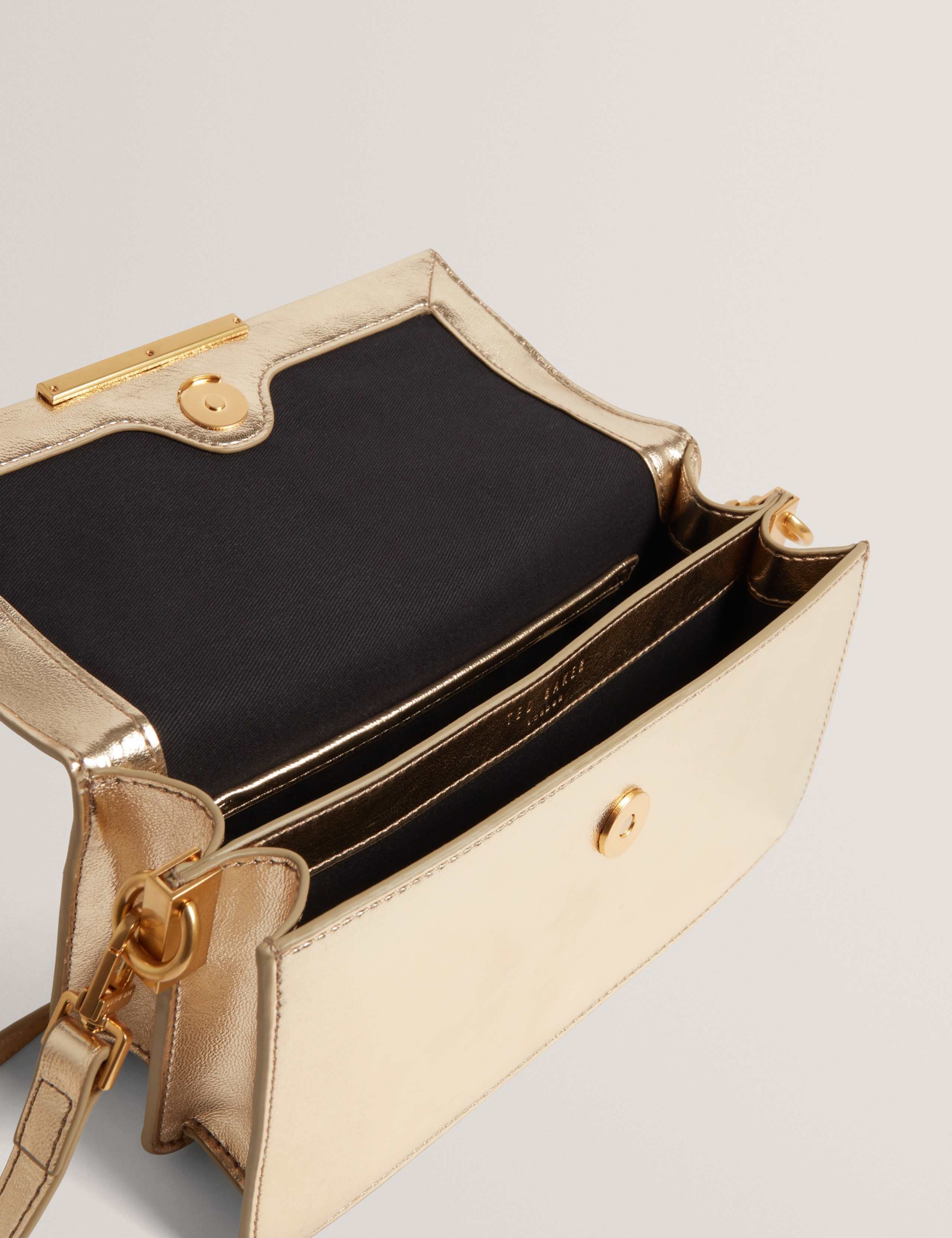 Metallic Elongated Cross Body Bag 4 of 5