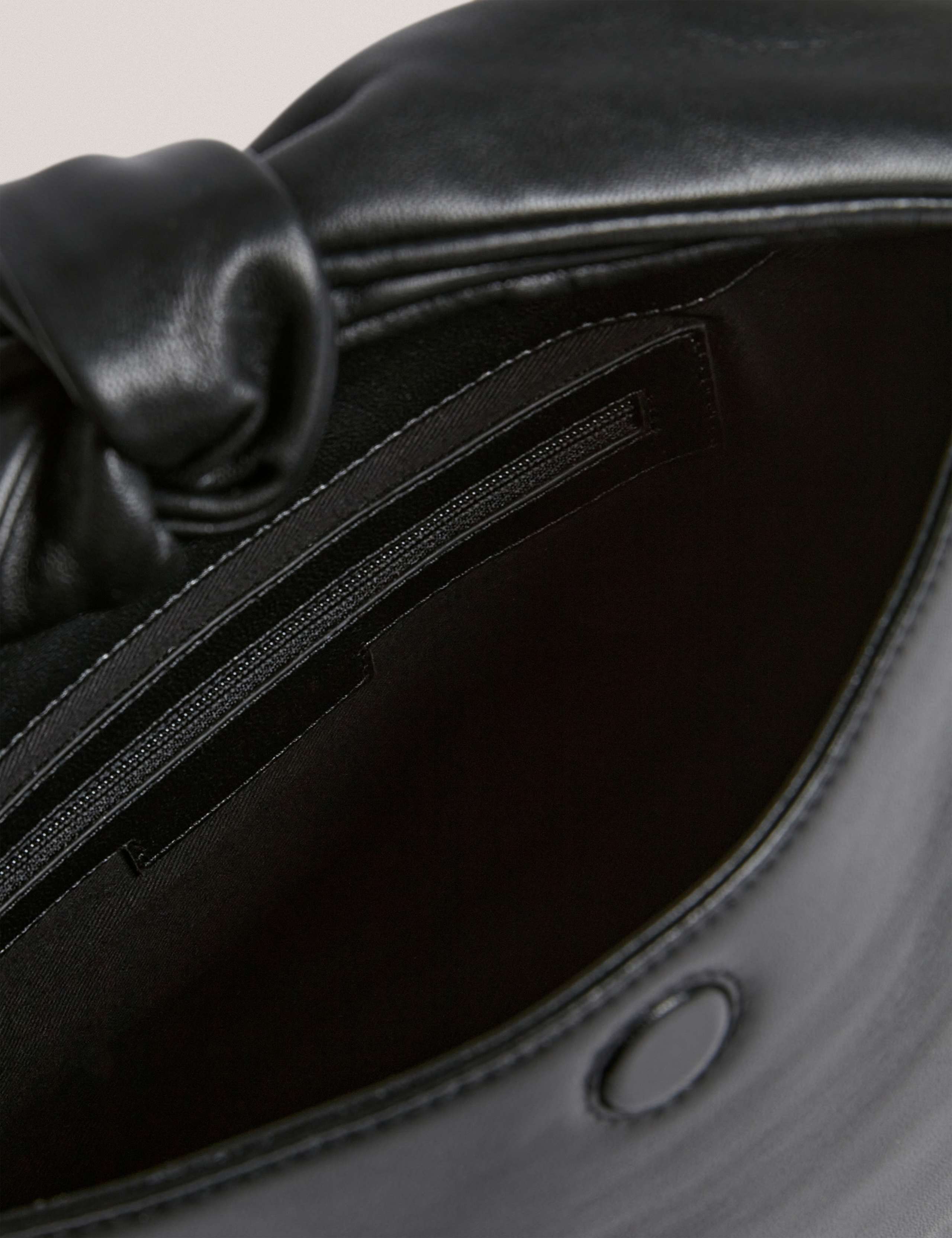 Leather Knot Handle Shoulder Bag 3 of 5