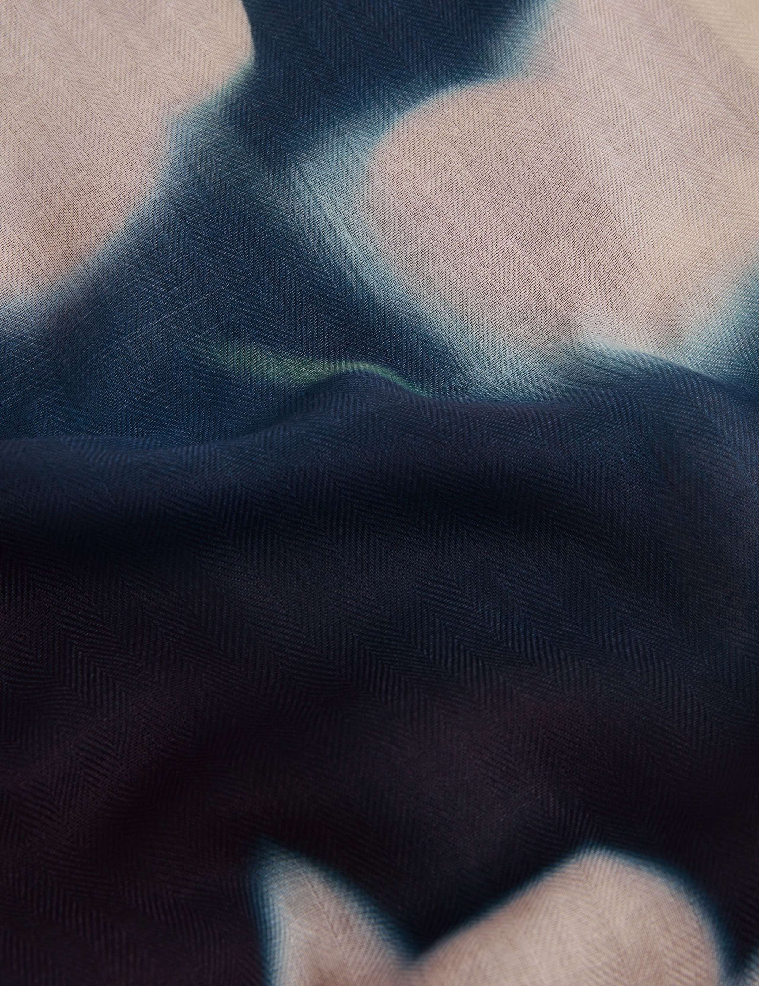 Woven Floral Fringed Scarf 5 of 5
