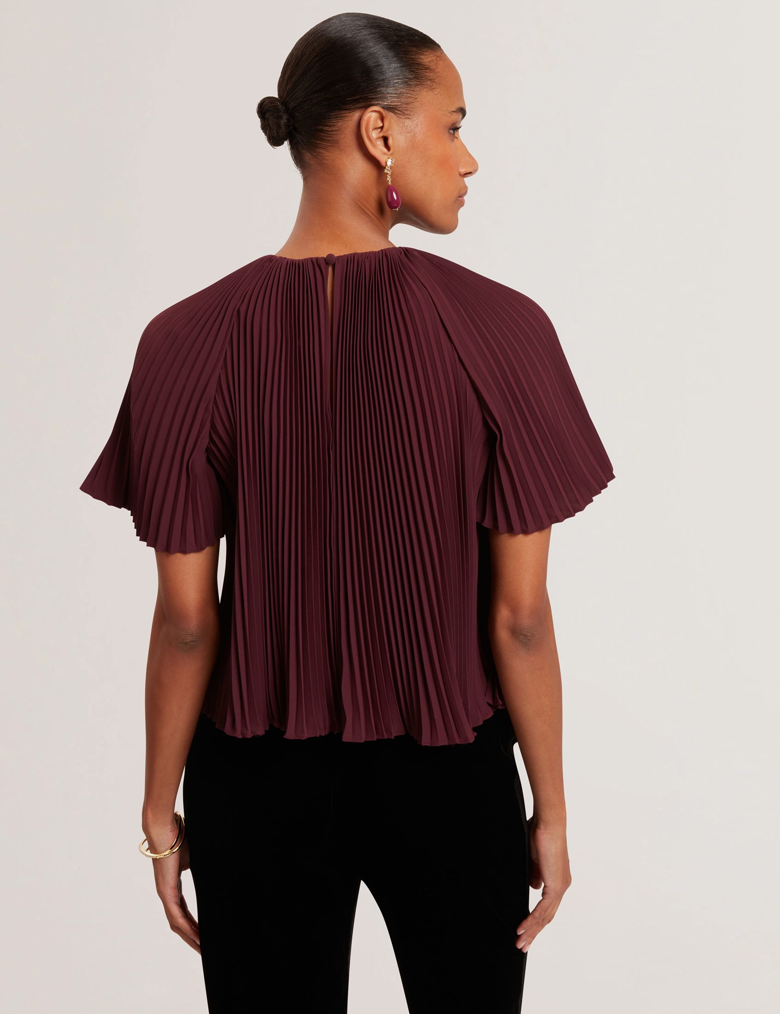 Crepe Pleated Top 4 of 4