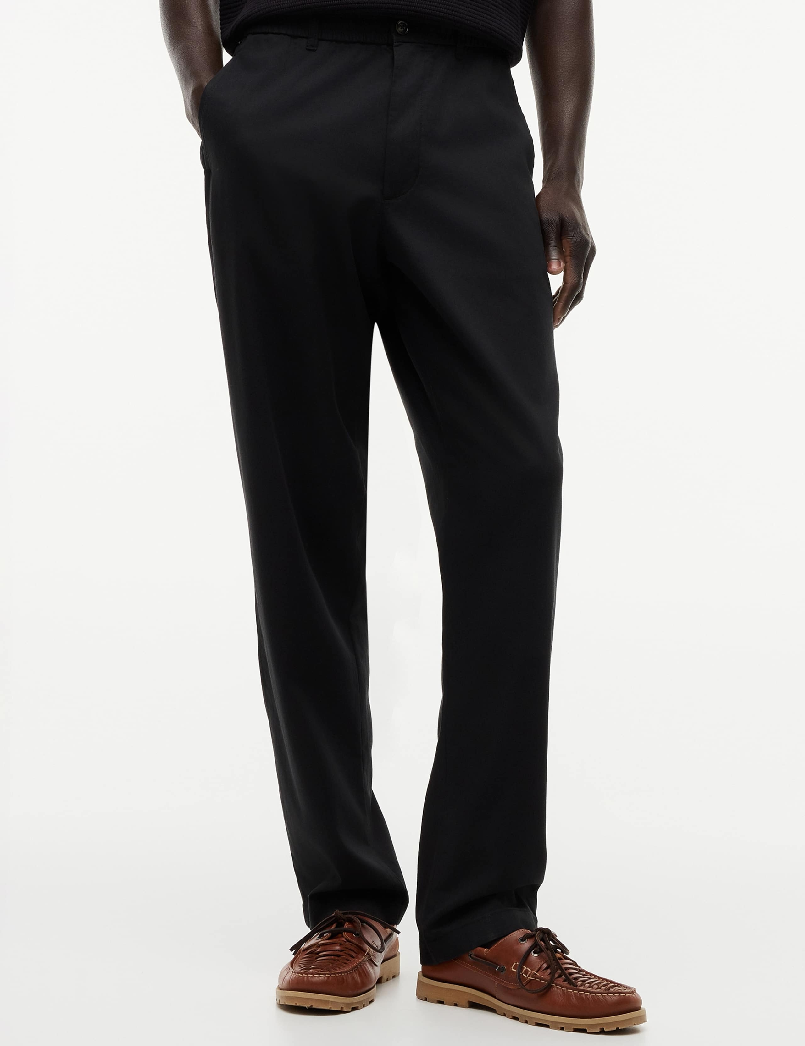 Dover Lyocell Rich Elasticated Waist Chinos 1 of 5