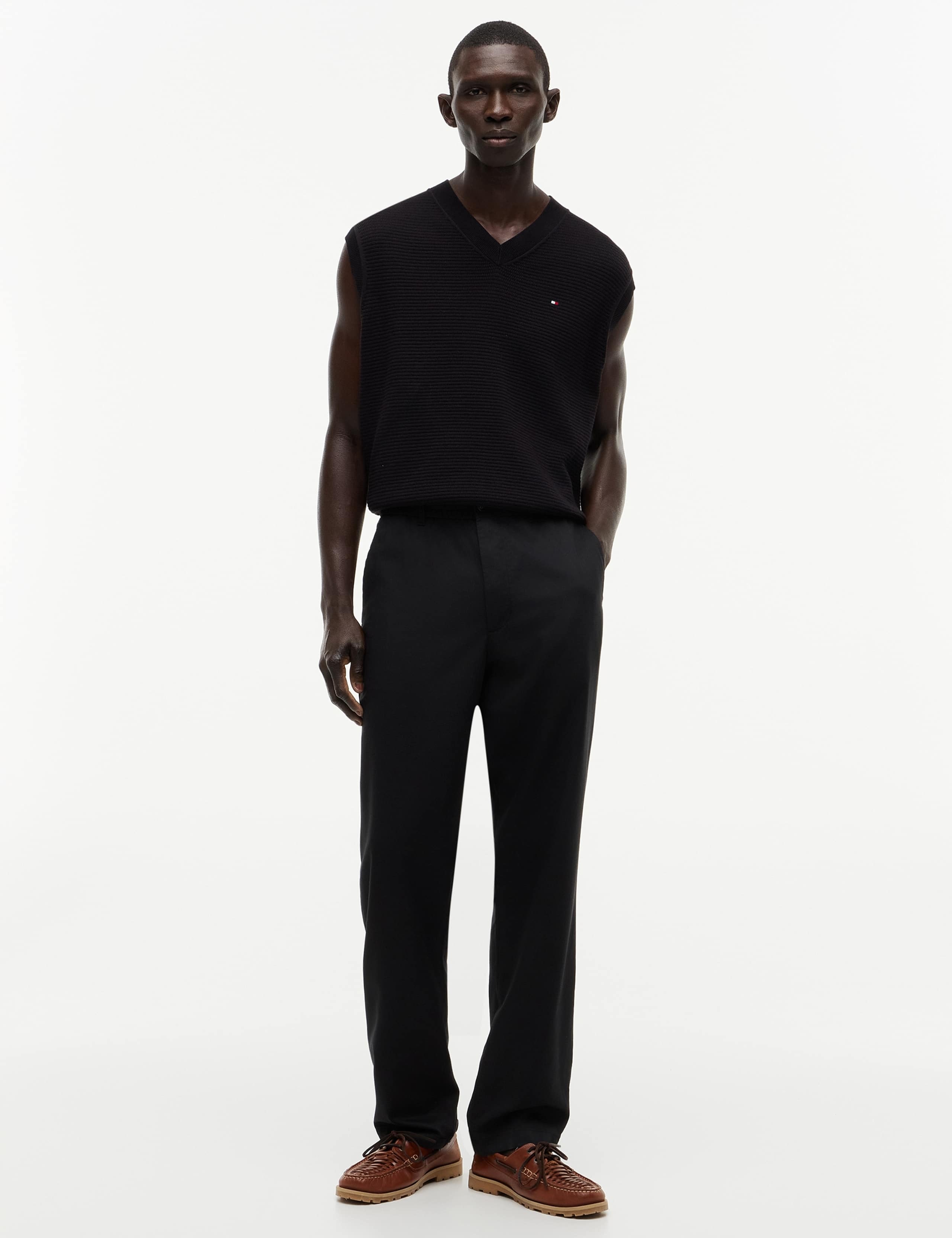 Dover Lyocell Rich Elasticated Waist Chinos 3 of 5