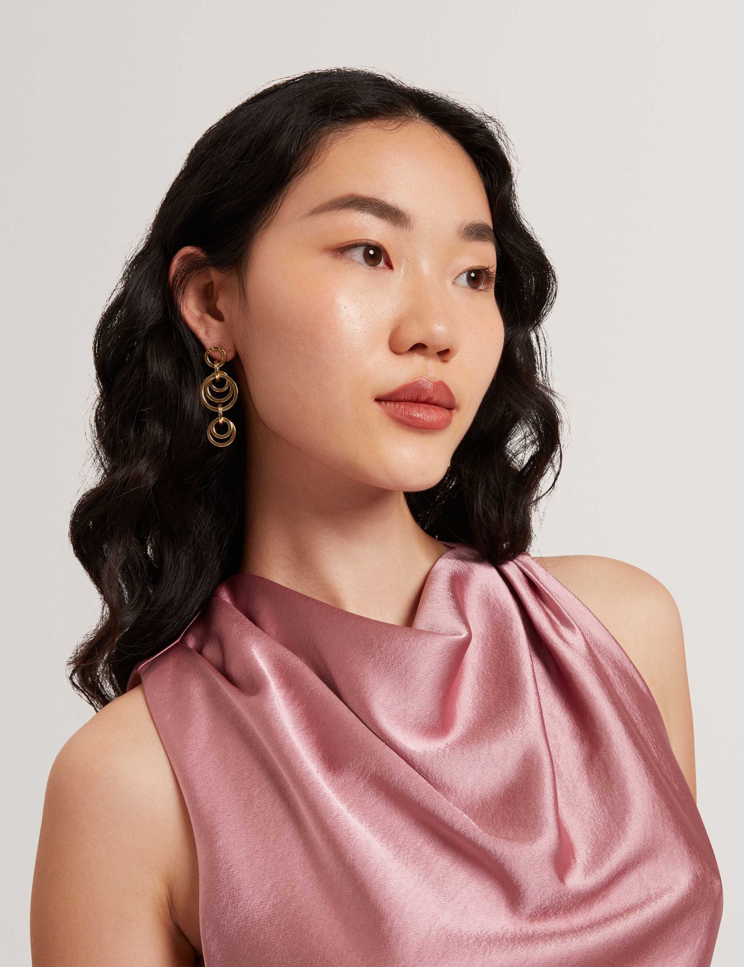 Satin Cowl Neck Top 3 of 4