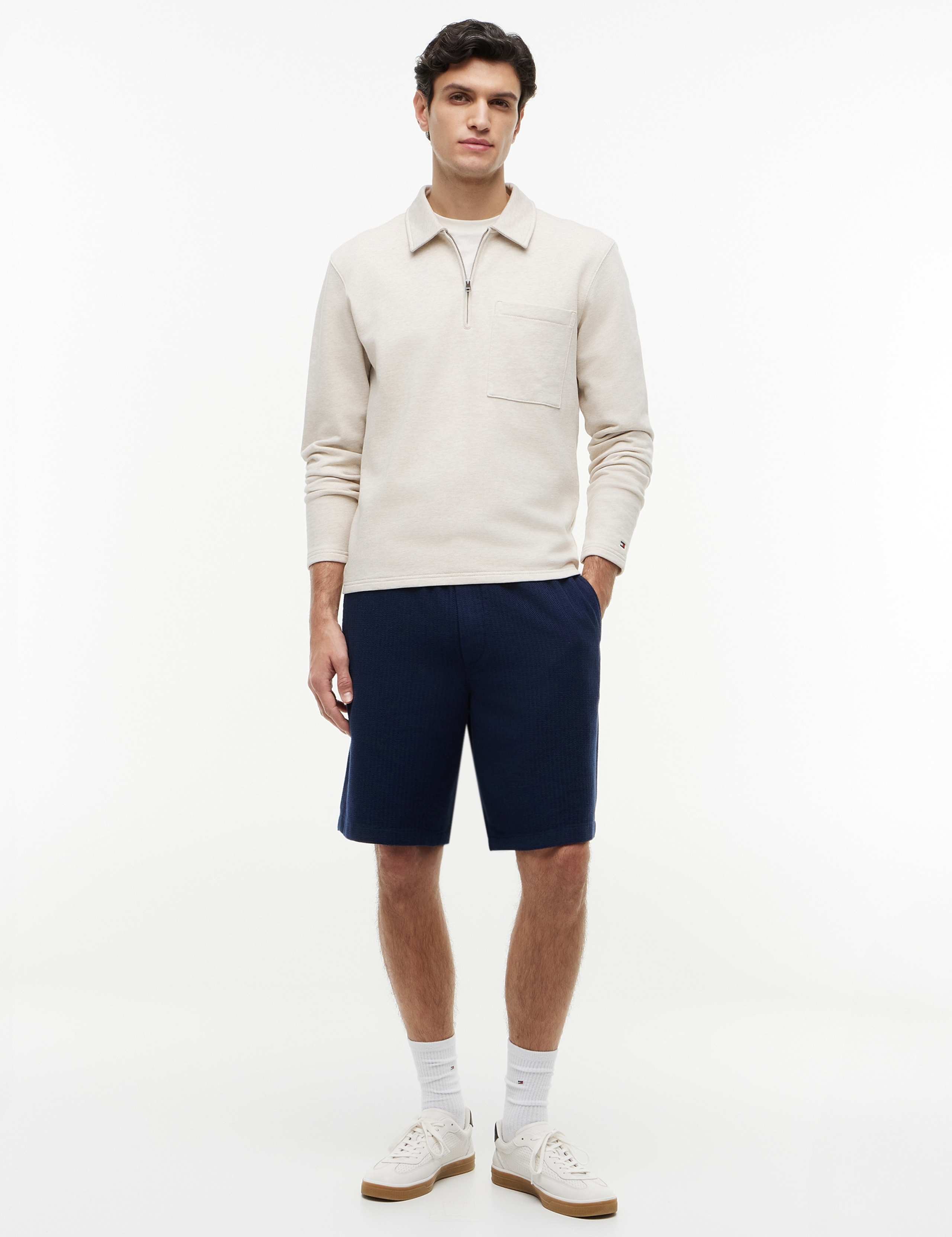 Essential Pure Cotton Half Zip Sweatshirt 4 of 5