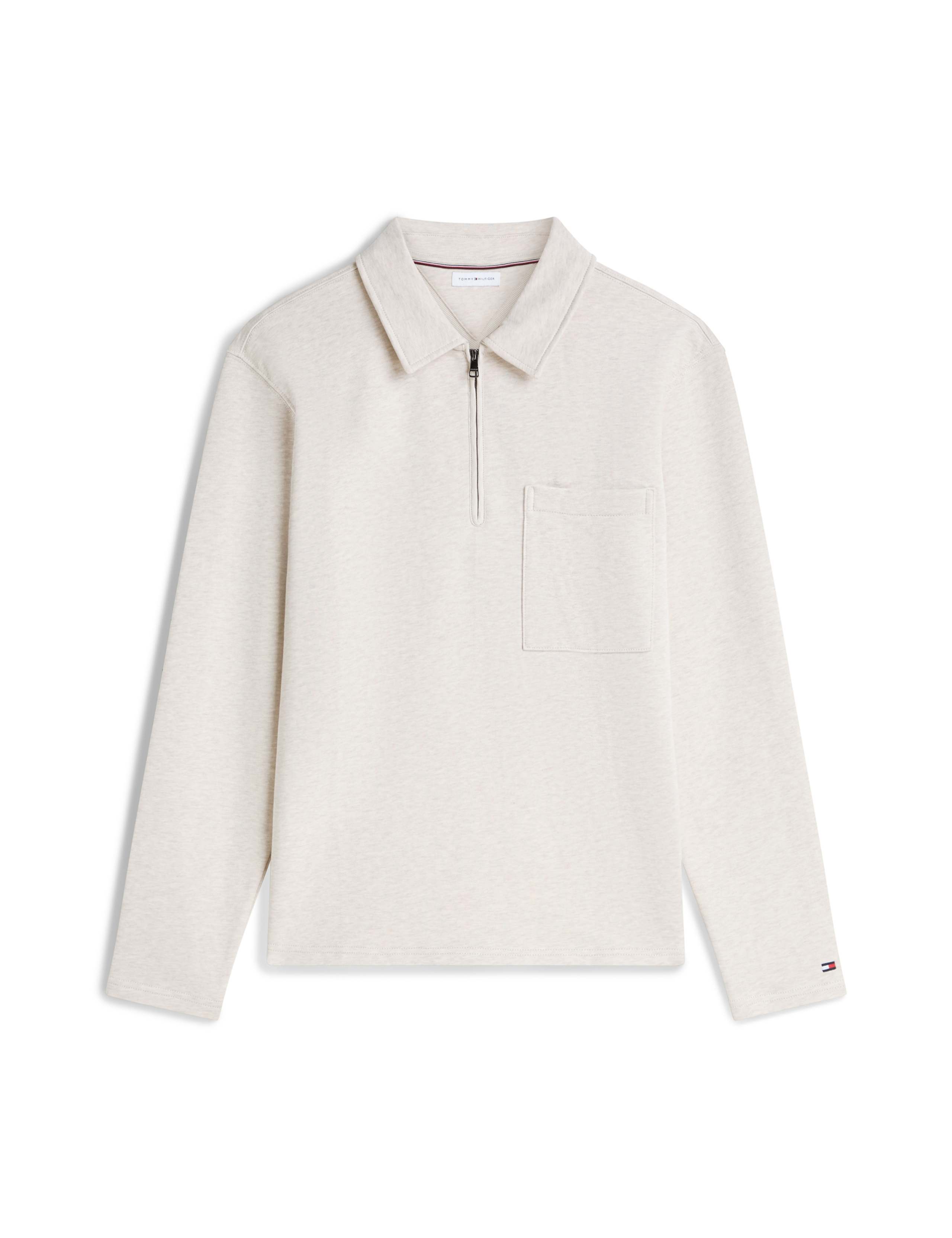 Essential Pure Cotton Half Zip Sweatshirt 2 of 5