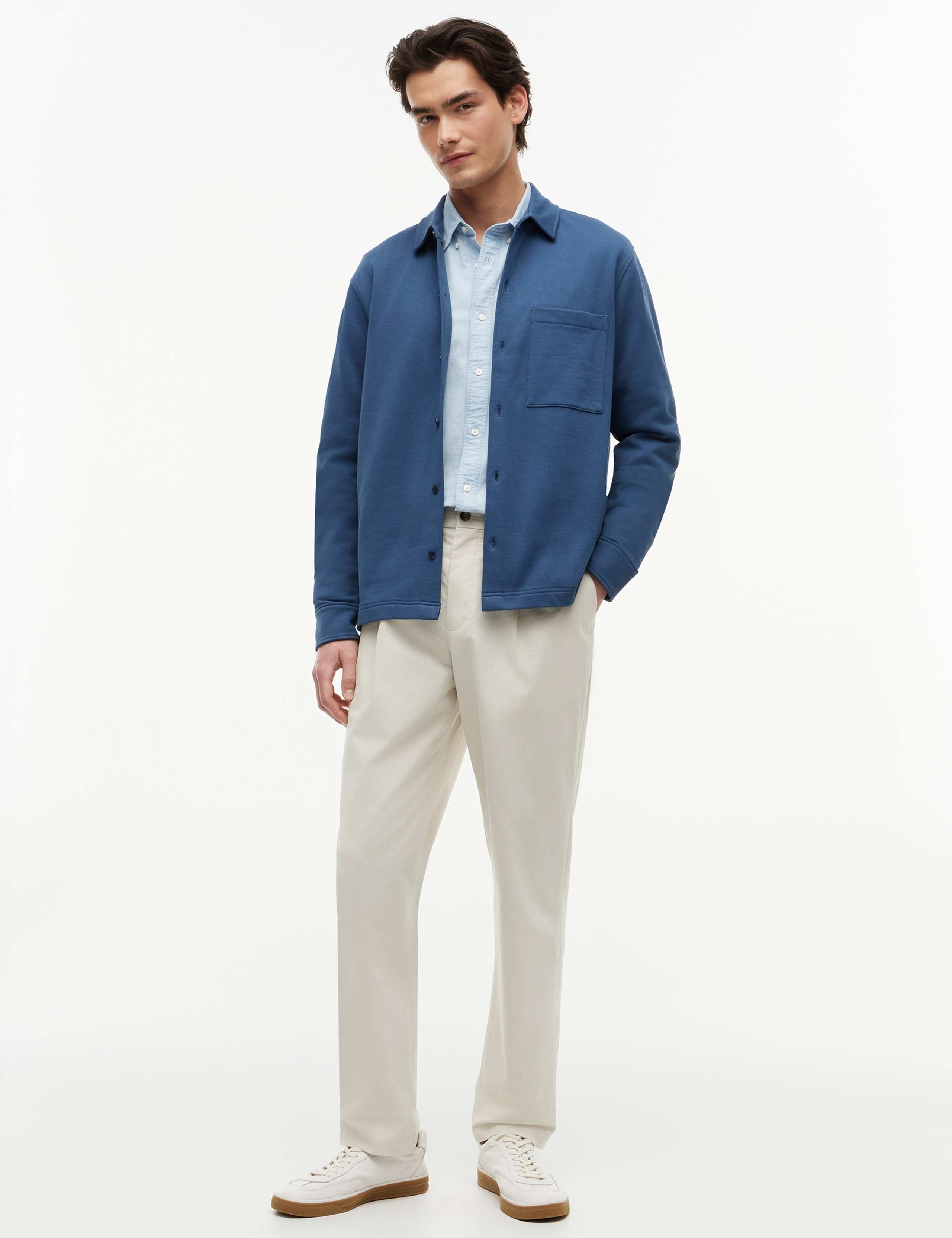 Essential Pure Cotton Terry Overshirt 3 of 5