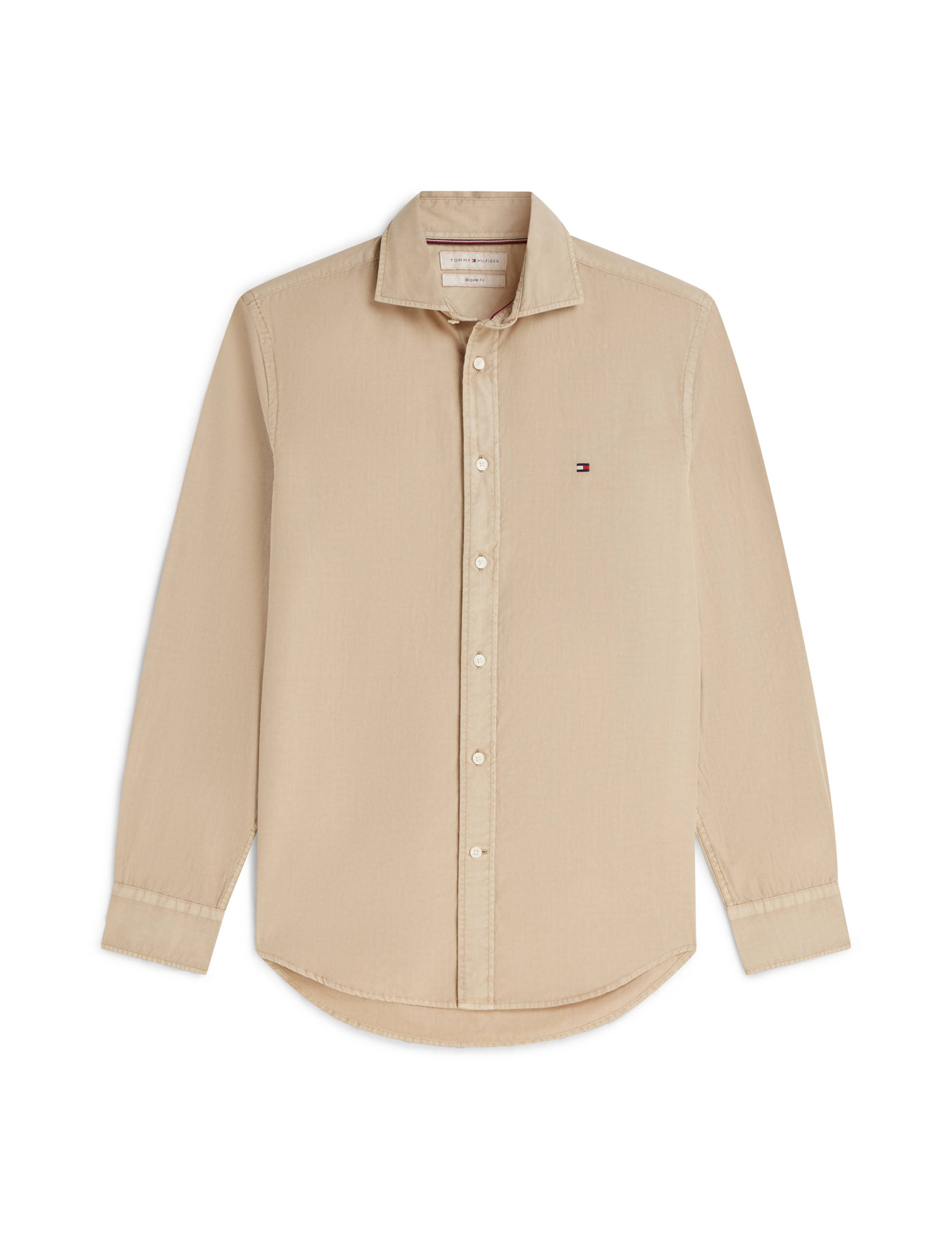 Regular Fit Pure Cotton Garment Dye Shirt 2 of 5