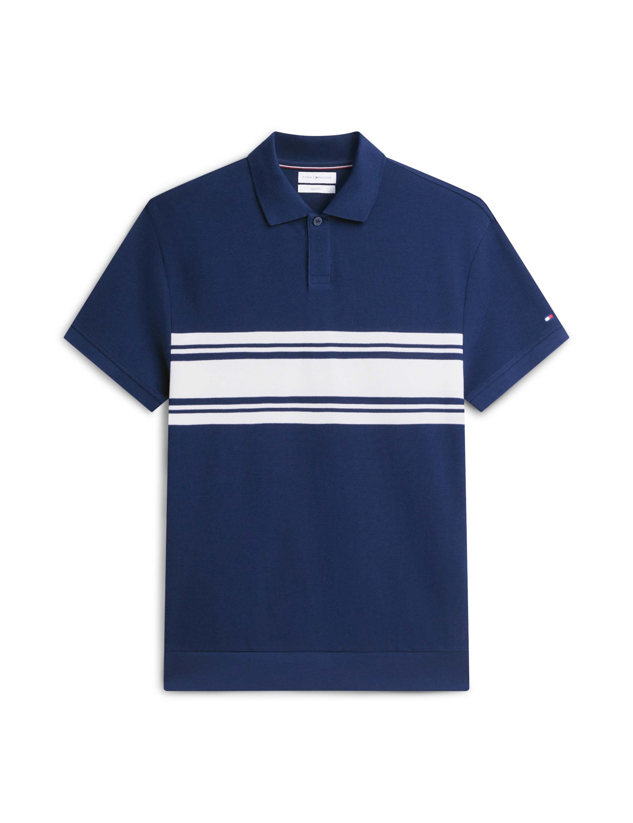 Pure Cotton Pique Striped Polo Shirt 2 of 5
