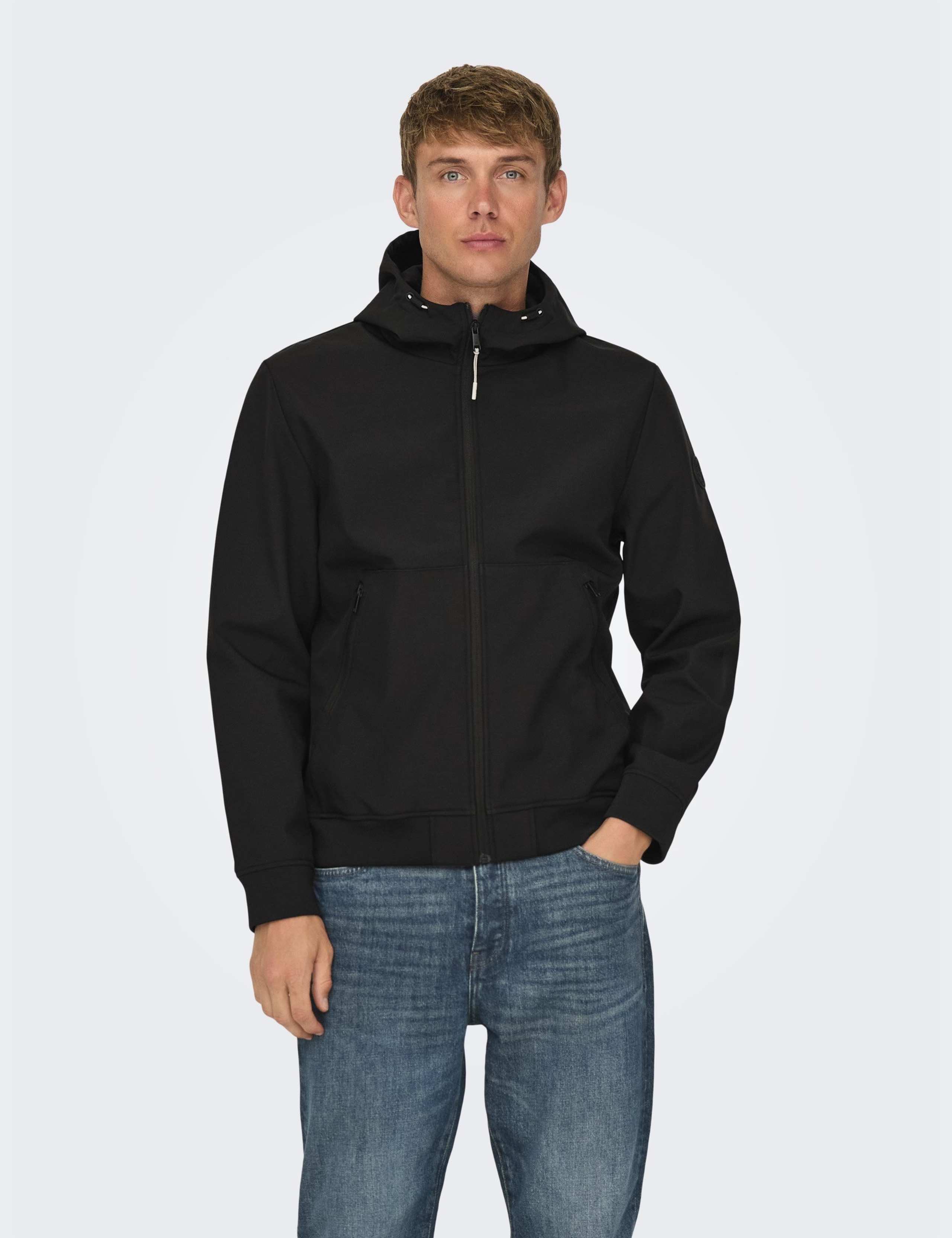 Hooded Softshell Bomber Jacket 4 of 7