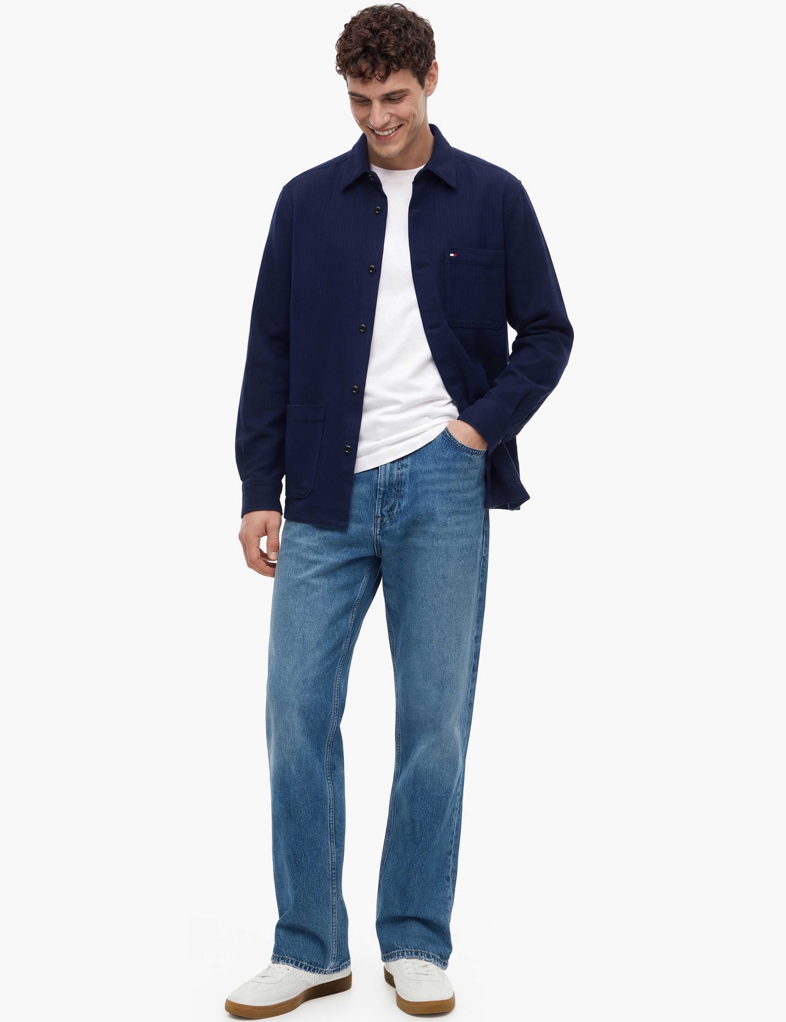 Regular Fit Cotton Rich Overshirt 3 of 5