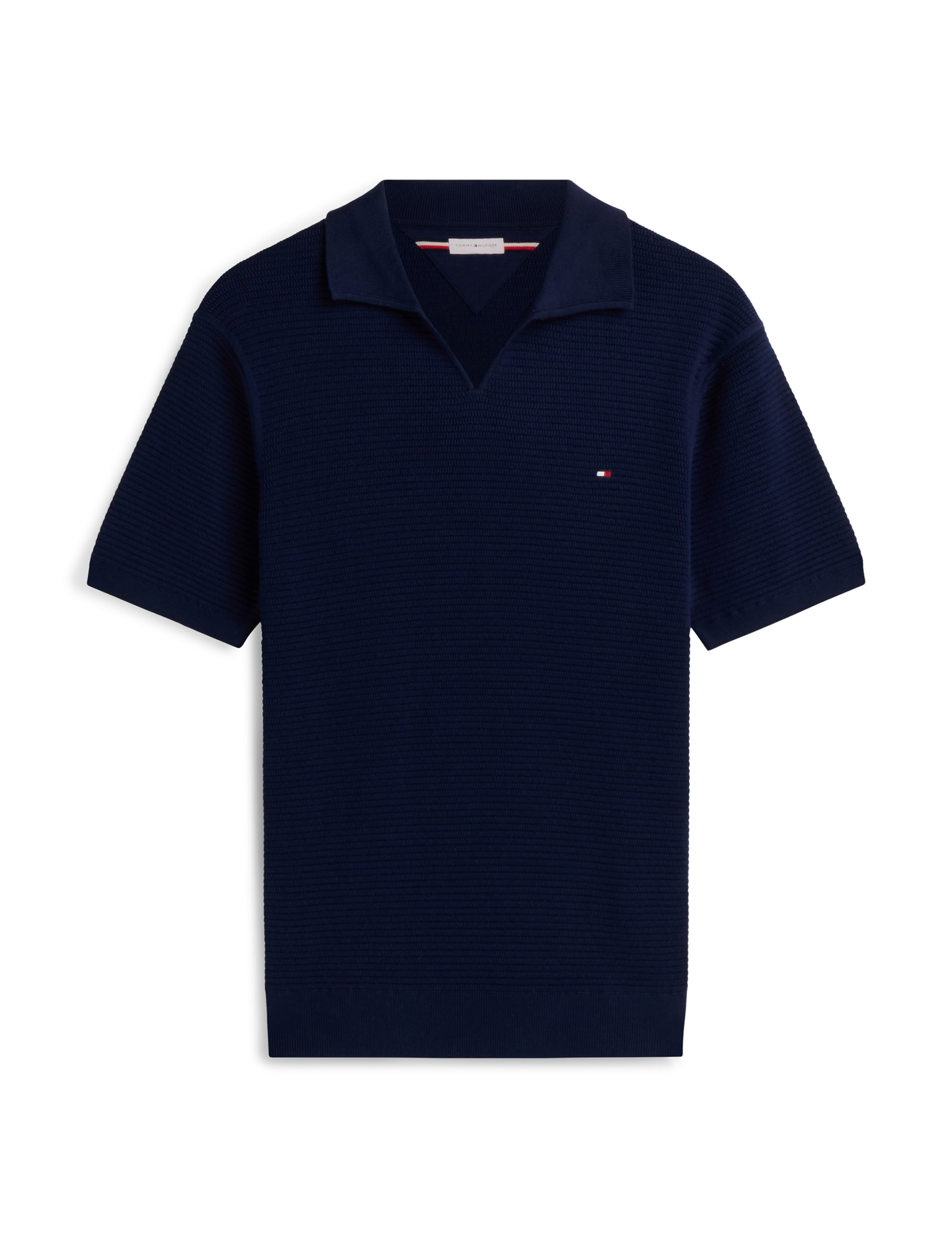 Pure Cotton Textured Knitted Polo Shirt 2 of 5