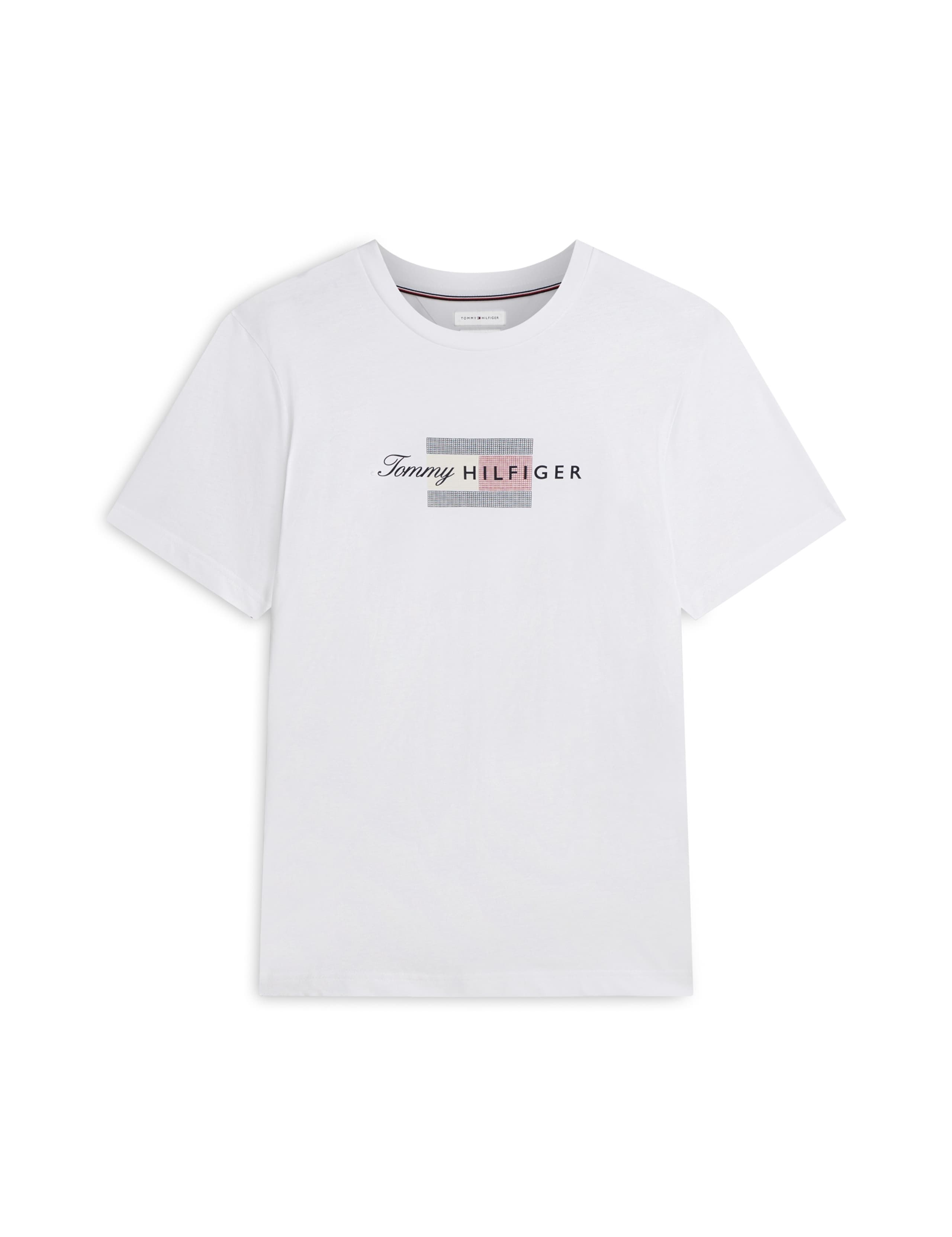 Pure Cotton Script Flag Crew Neck T-Shirt 2 of 5