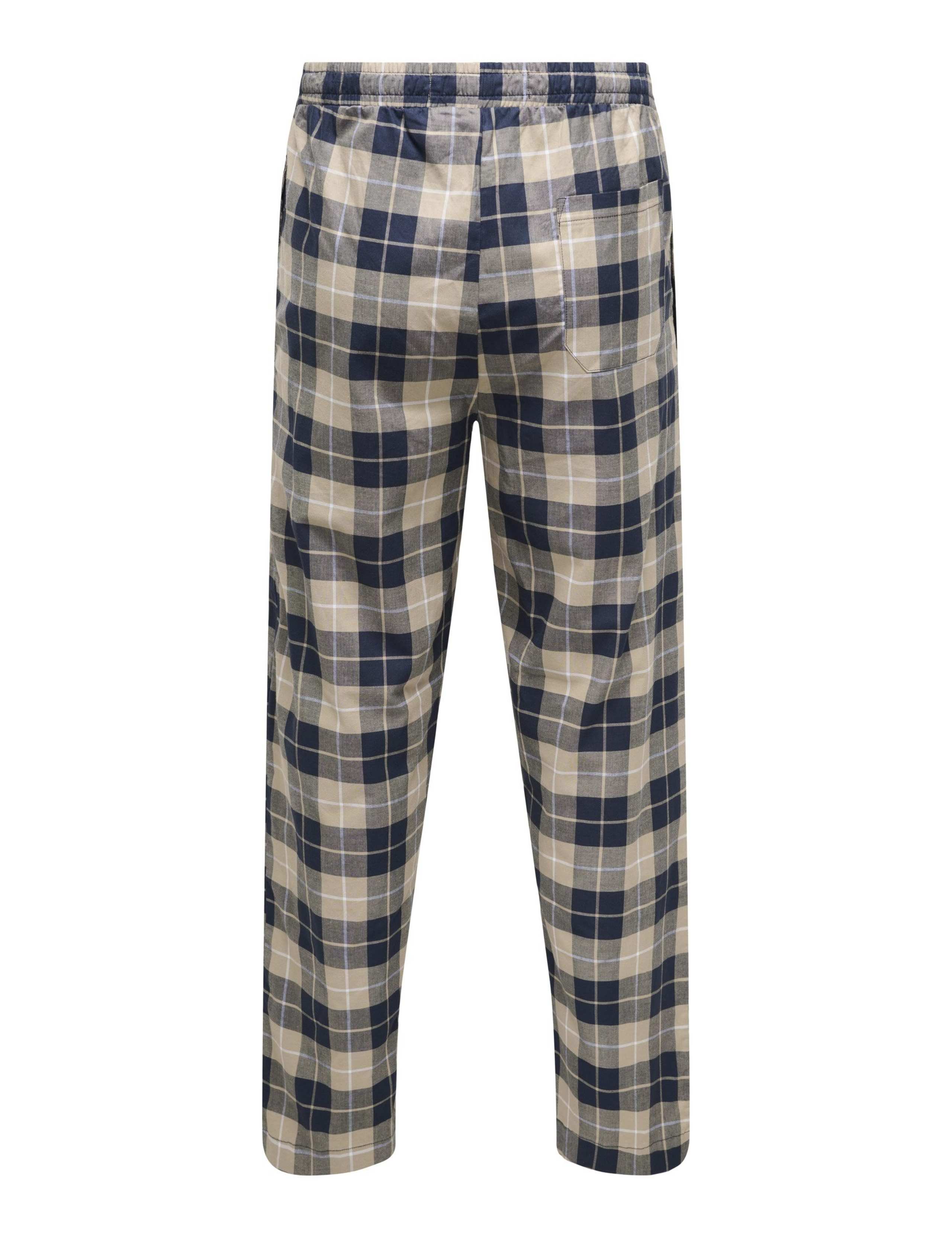 Pure Cotton Checked Pyjama Bottoms 2 of 2