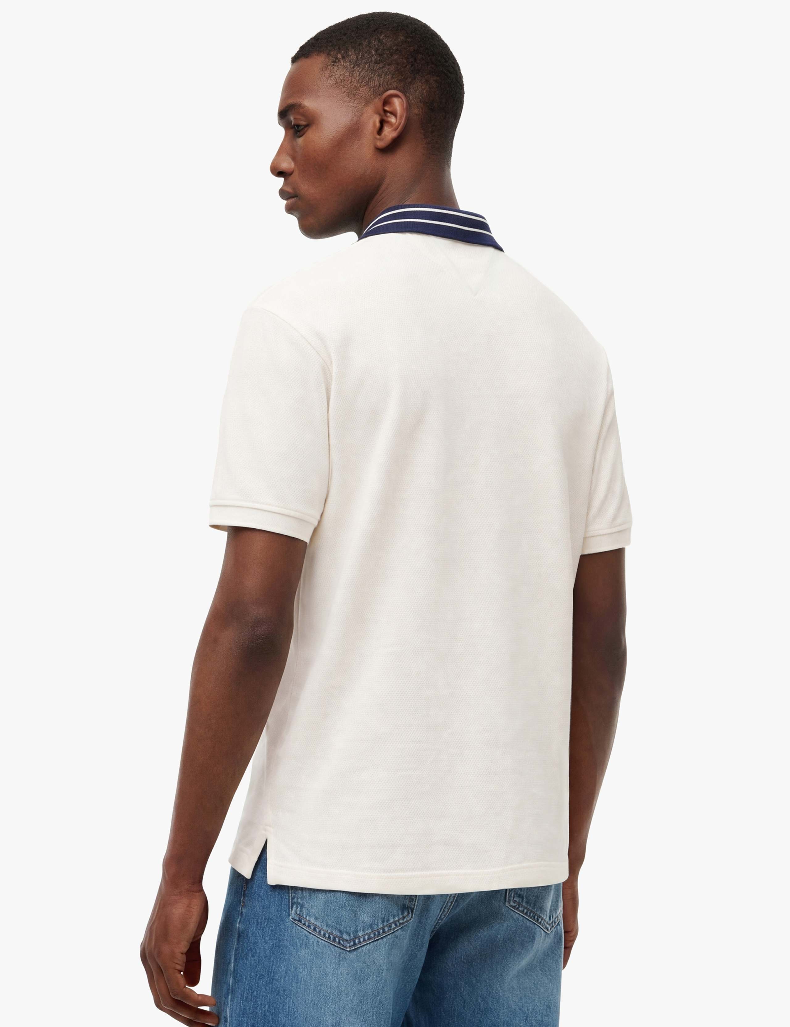 Regular Fit Textured Zip Polo Shirt 4 of 6