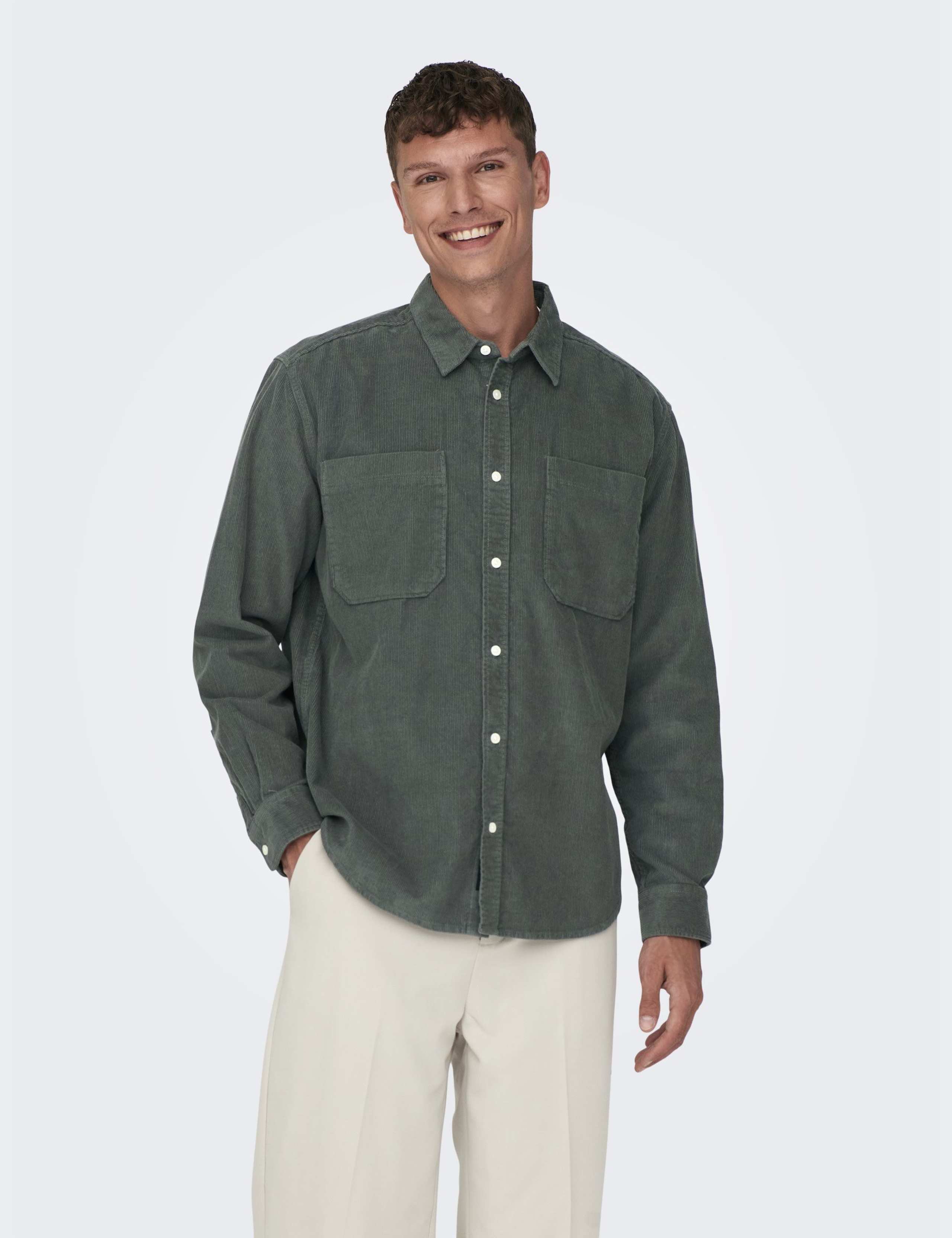 Regular Fit Pure Cotton Corduroy Shirt 4 of 7