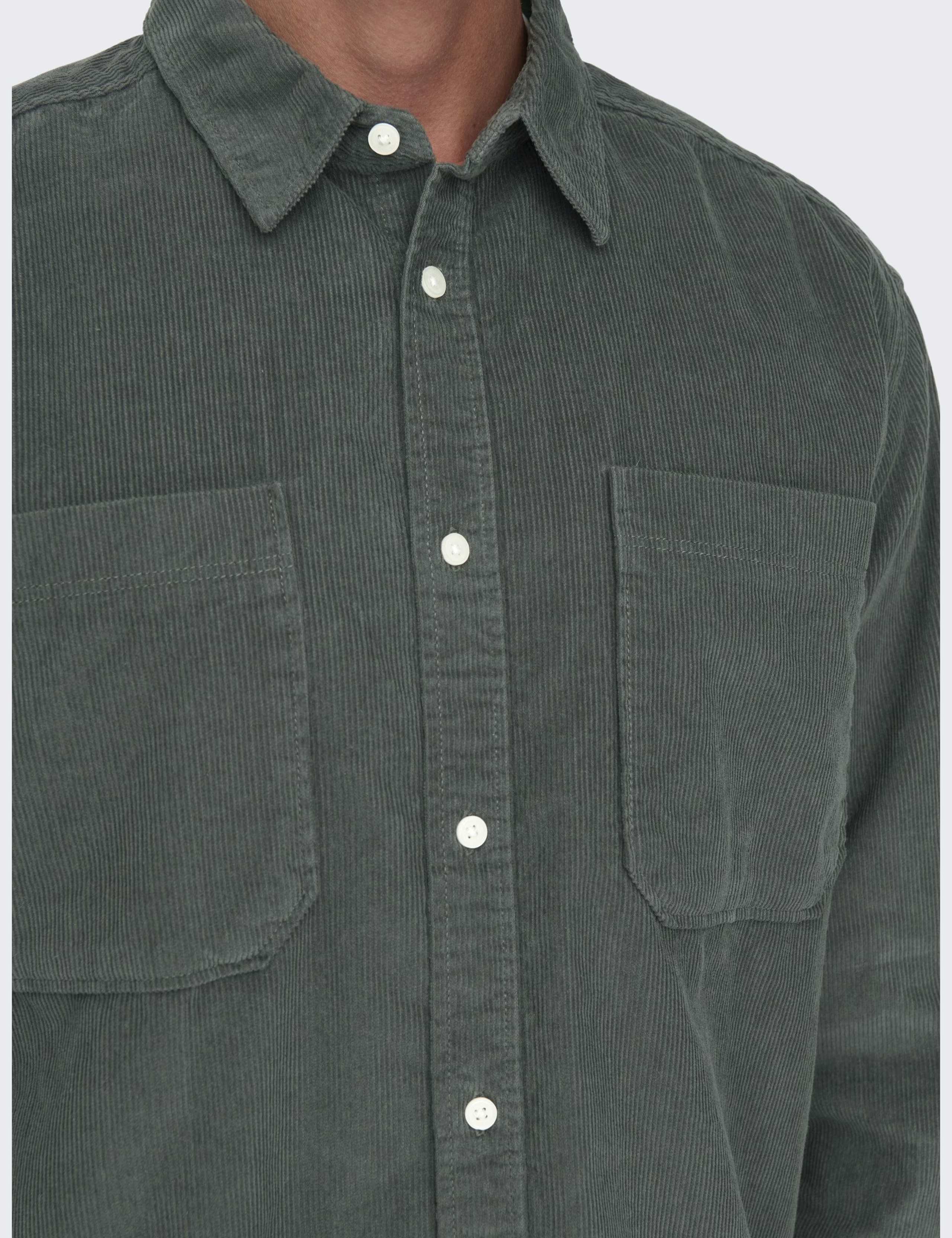 Regular Fit Pure Cotton Corduroy Shirt 5 of 7